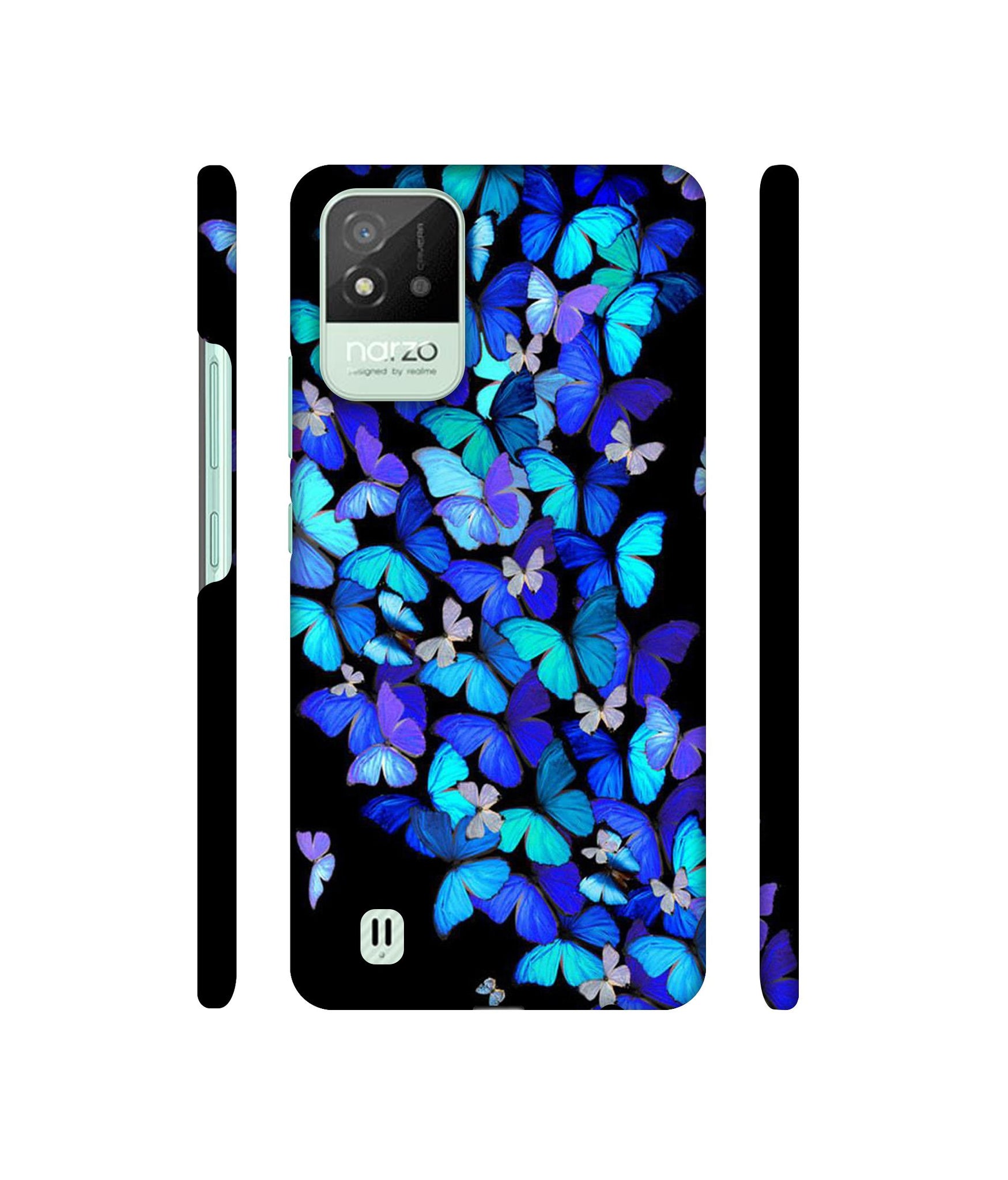 Butterfly Pattern Designer Hard Back Cover for Realme Narzo 50i