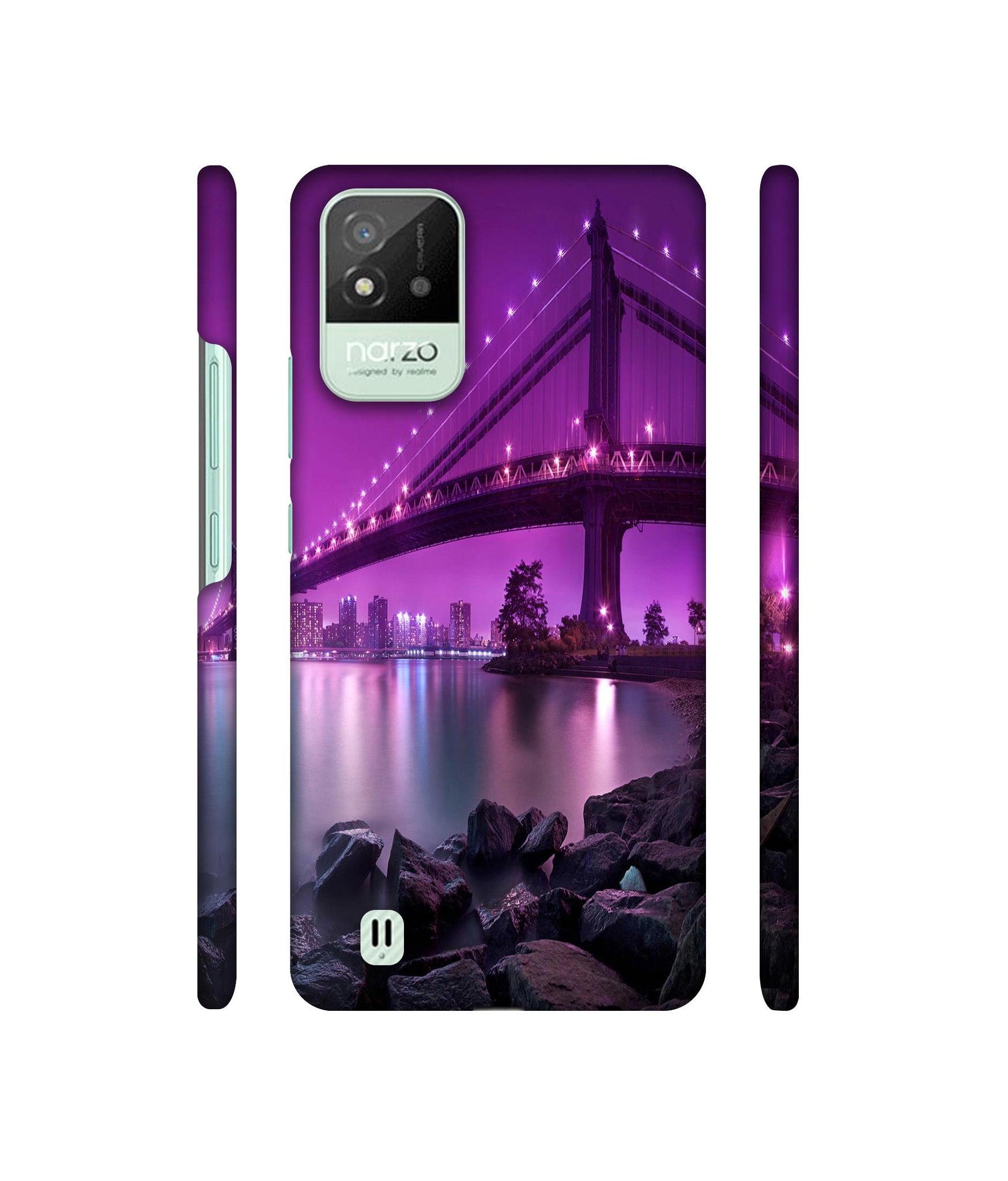 Manhattan Bridge Designer Hard Back Cover for Realme Narzo 50i