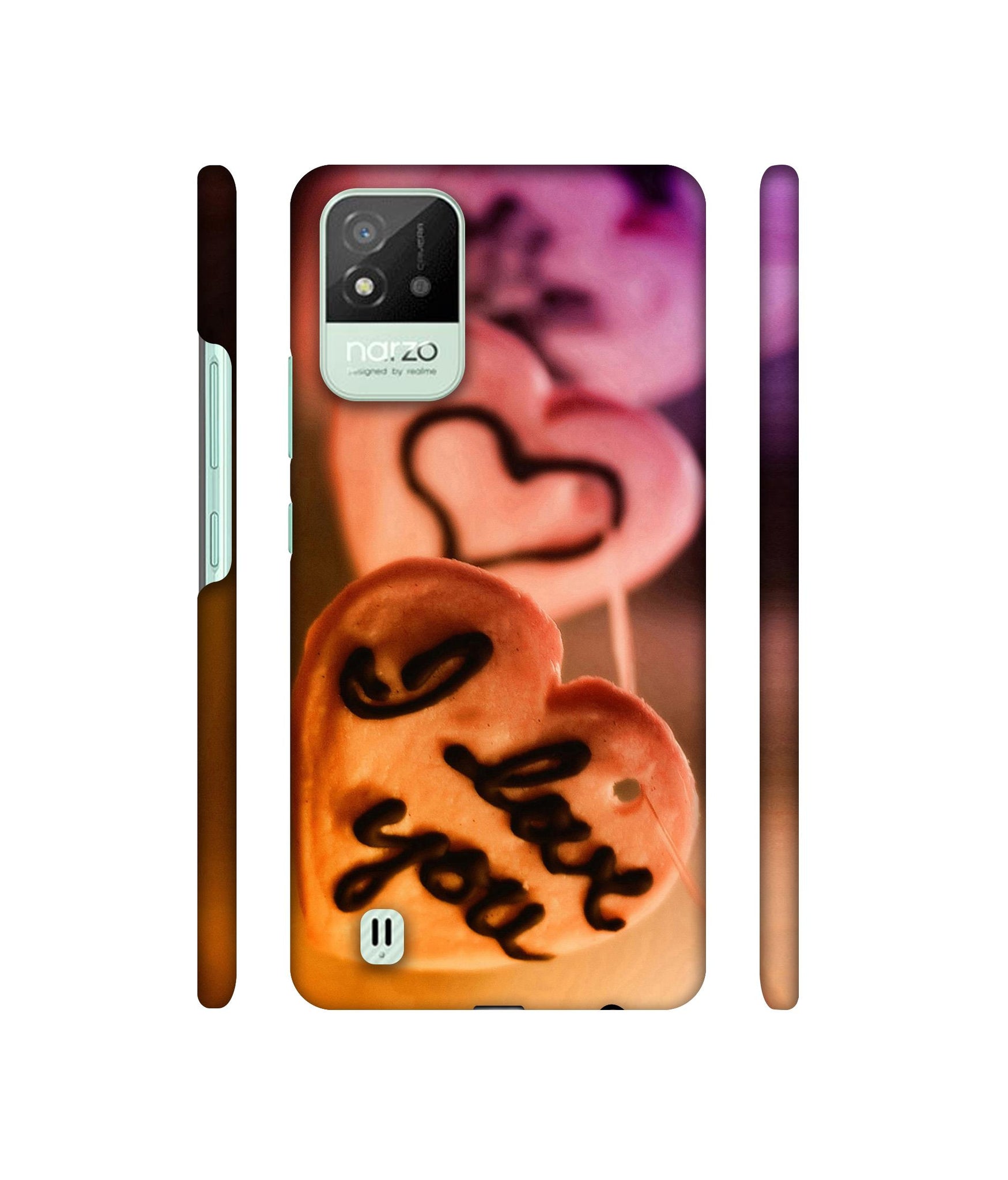 I Love you Designer Hard Back Cover for Realme Narzo 50i