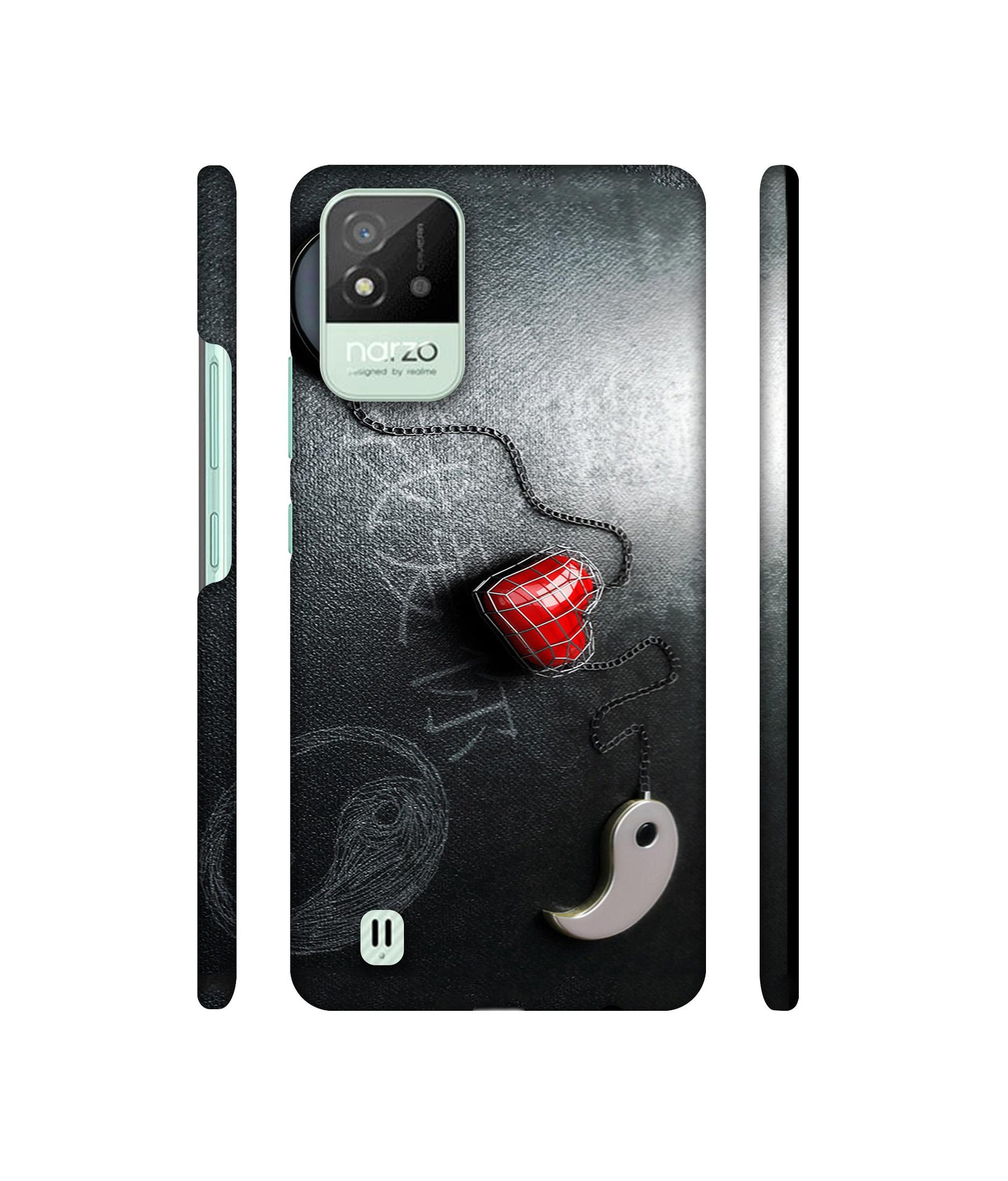 Chinnese Yin and Yang Designer Hard Back Cover for Realme Narzo 50i