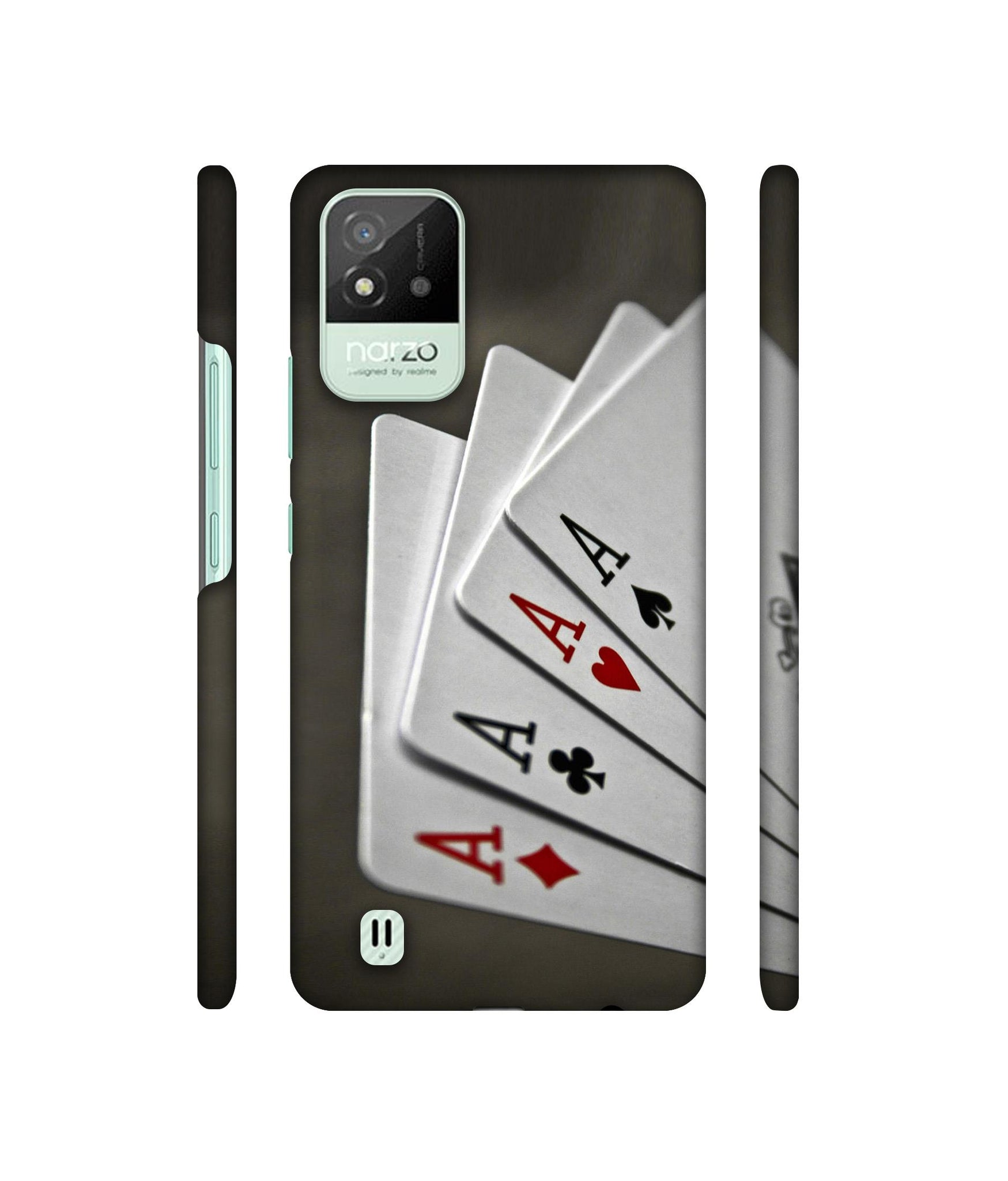 Ace Cards Designer Hard Back Cover for Realme Narzo 50i