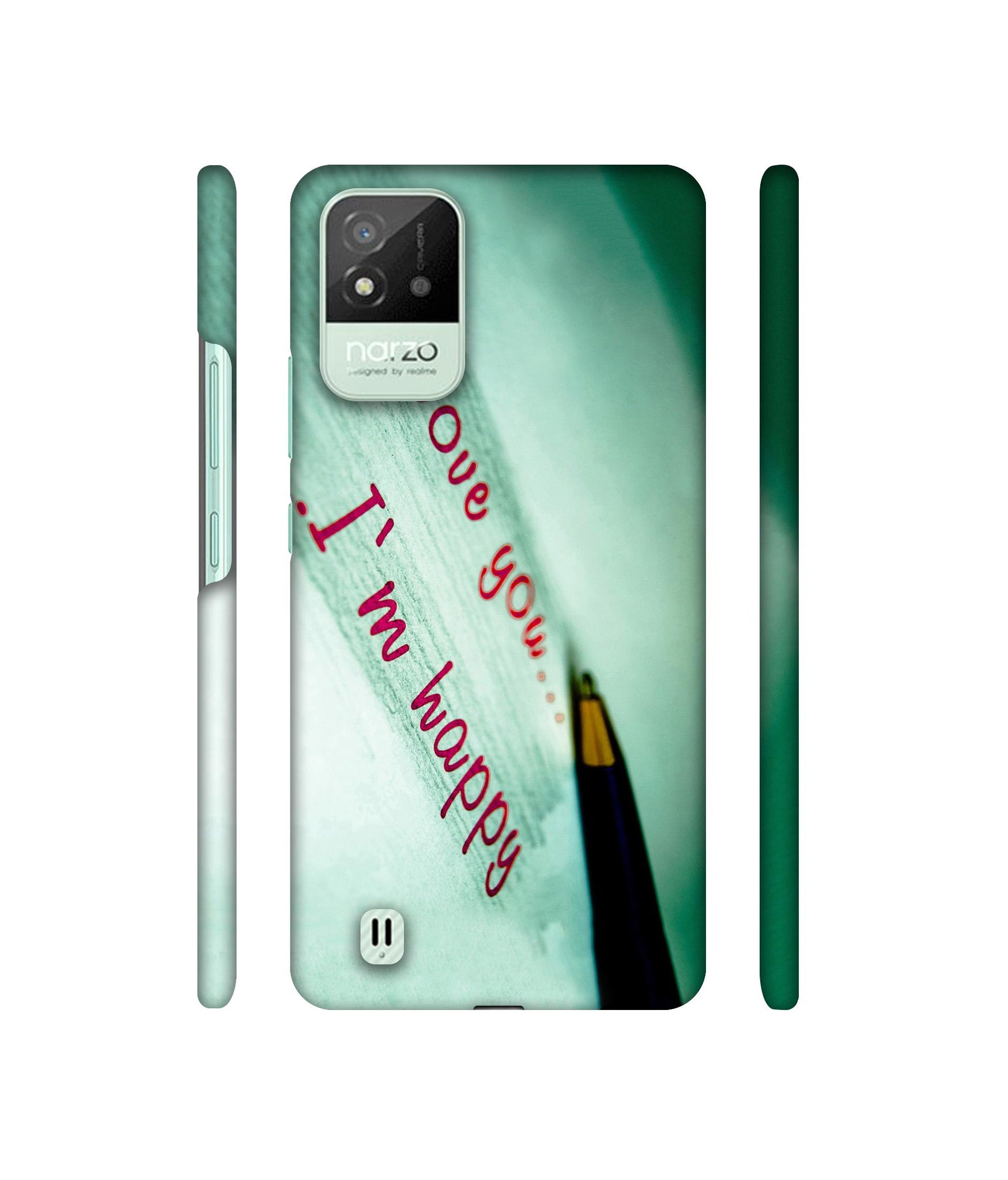 Love Quote Designer Hard Back Cover for Realme Narzo 50i