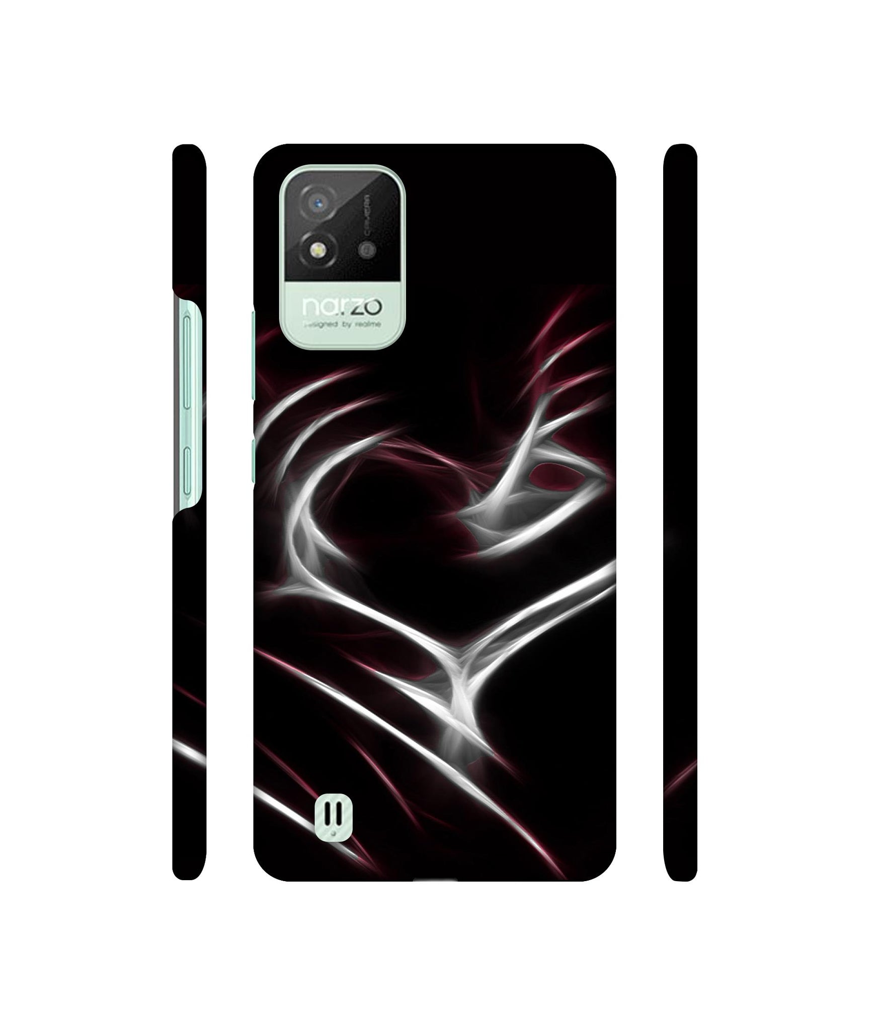 Heart Line Designer Hard Back Cover for Realme Narzo 50i