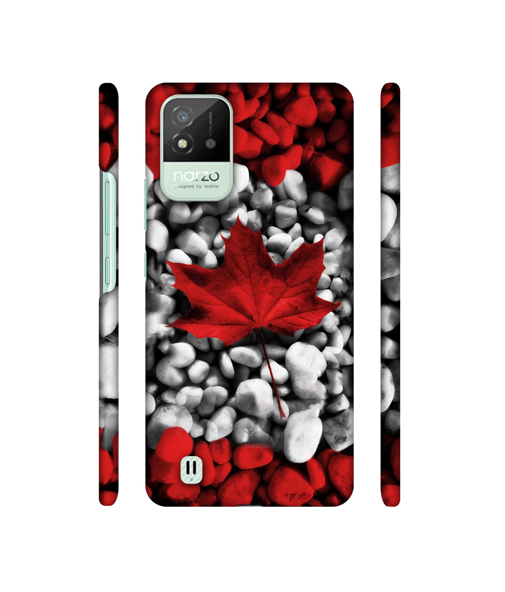 Canada Leaves Flag Designer Hard Back Cover for Realme Narzo 50i