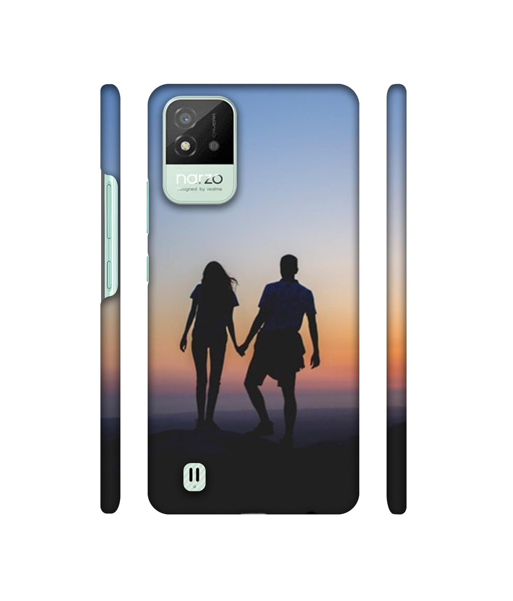 Couple On Beach Designer Hard Back Cover for Realme Narzo 50i