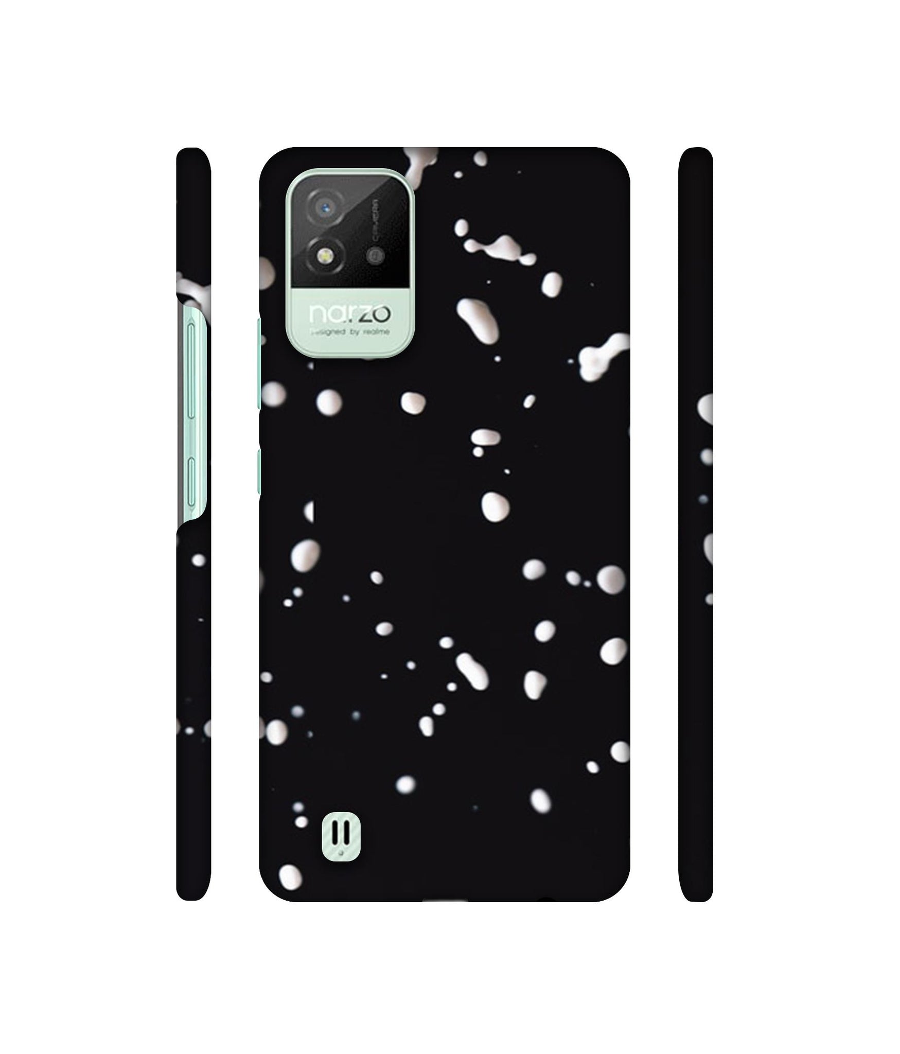 Milk Splash Designer Hard Back Cover for Realme Narzo 50i