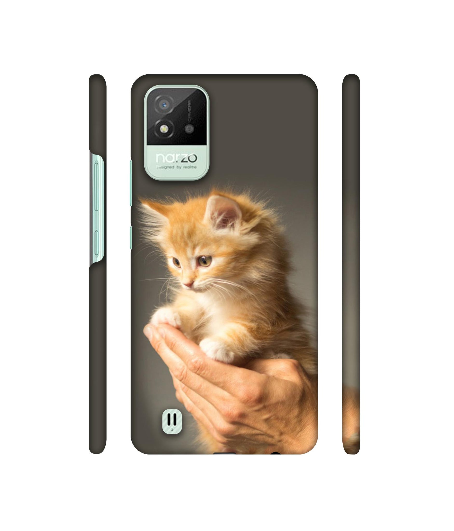 Cute Kitten Designer Hard Back Cover for Realme Narzo 50i