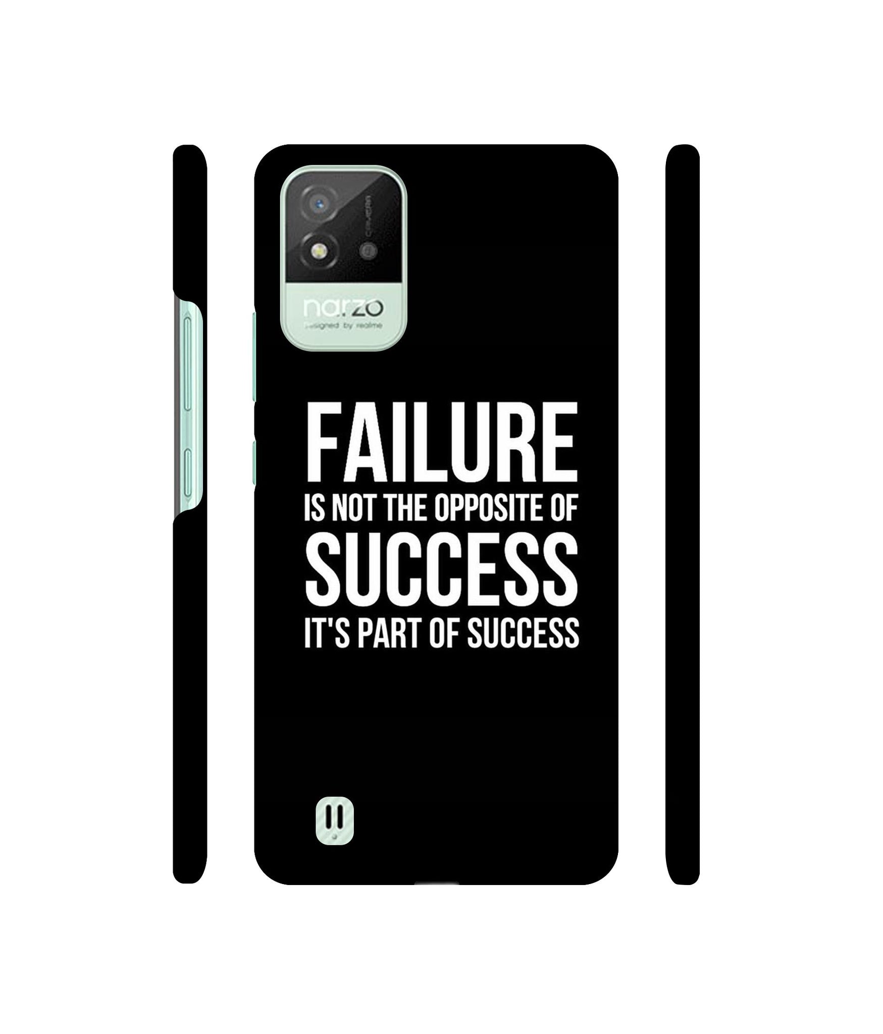 Motivational Quote Designer Hard Back Cover for Realme Narzo 50i