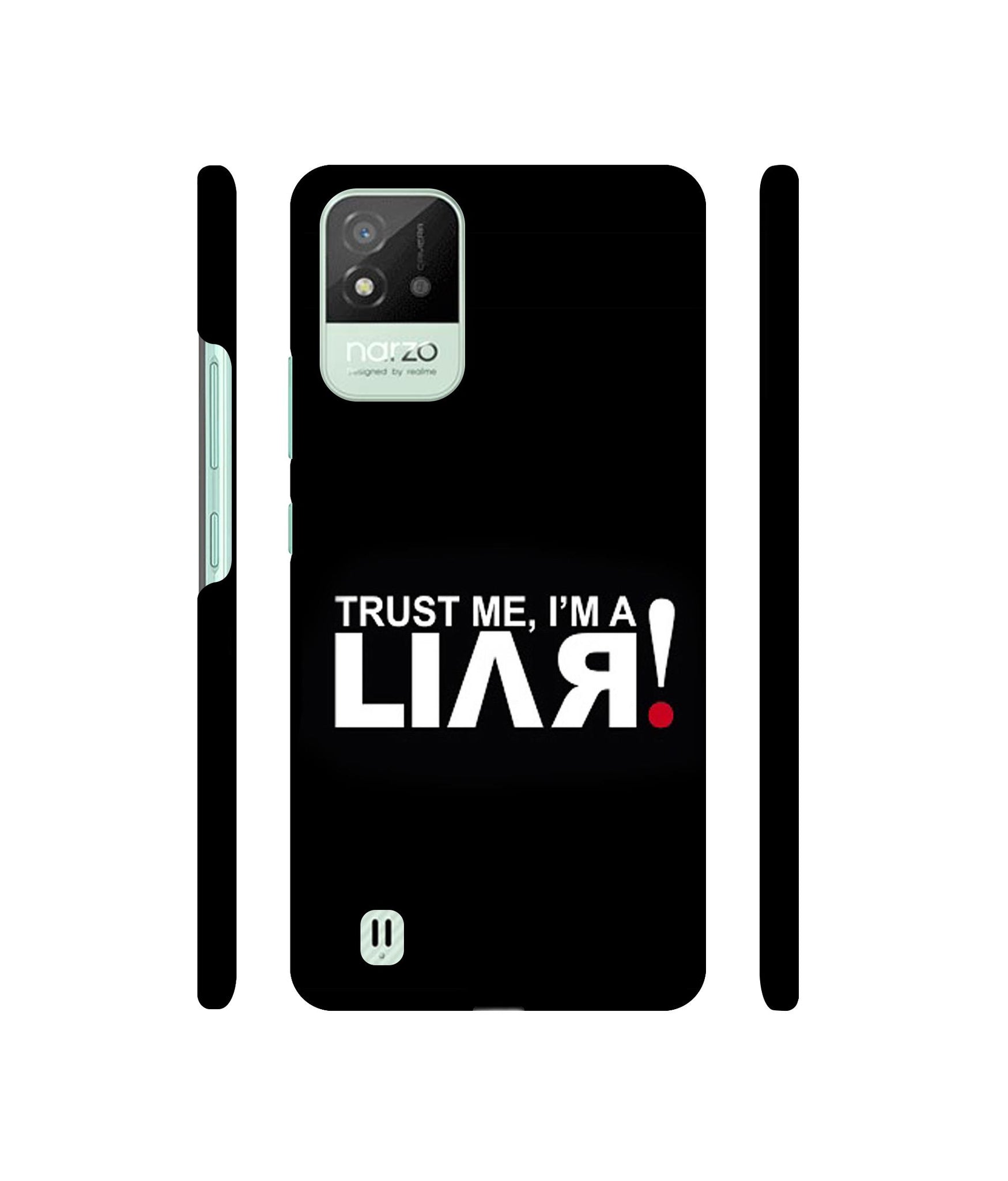 Trust Me Funny Quote Designer Hard Back Cover for Realme Narzo 50i