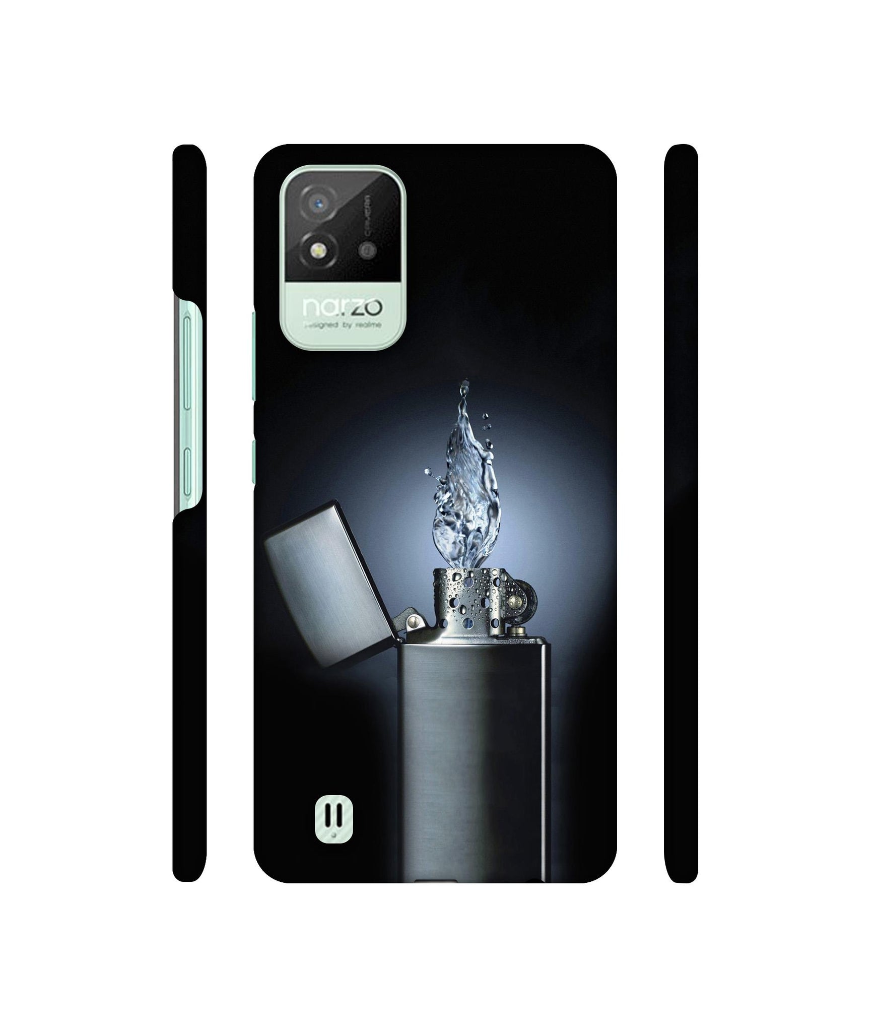 Water Lighter Designer Hard Back Cover for Realme Narzo 50i