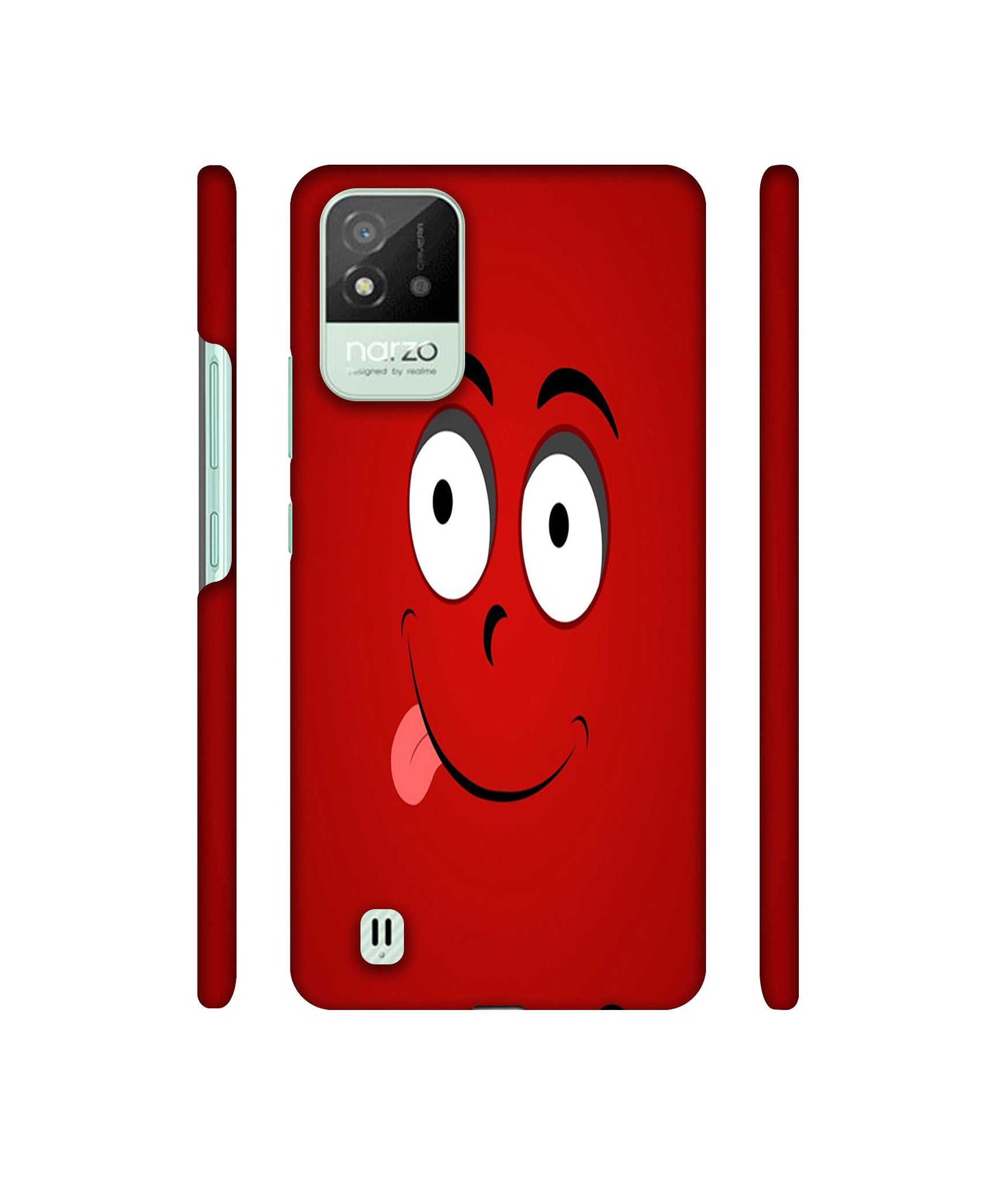 Greedy Smile Designer Hard Back Cover for Realme Narzo 50i