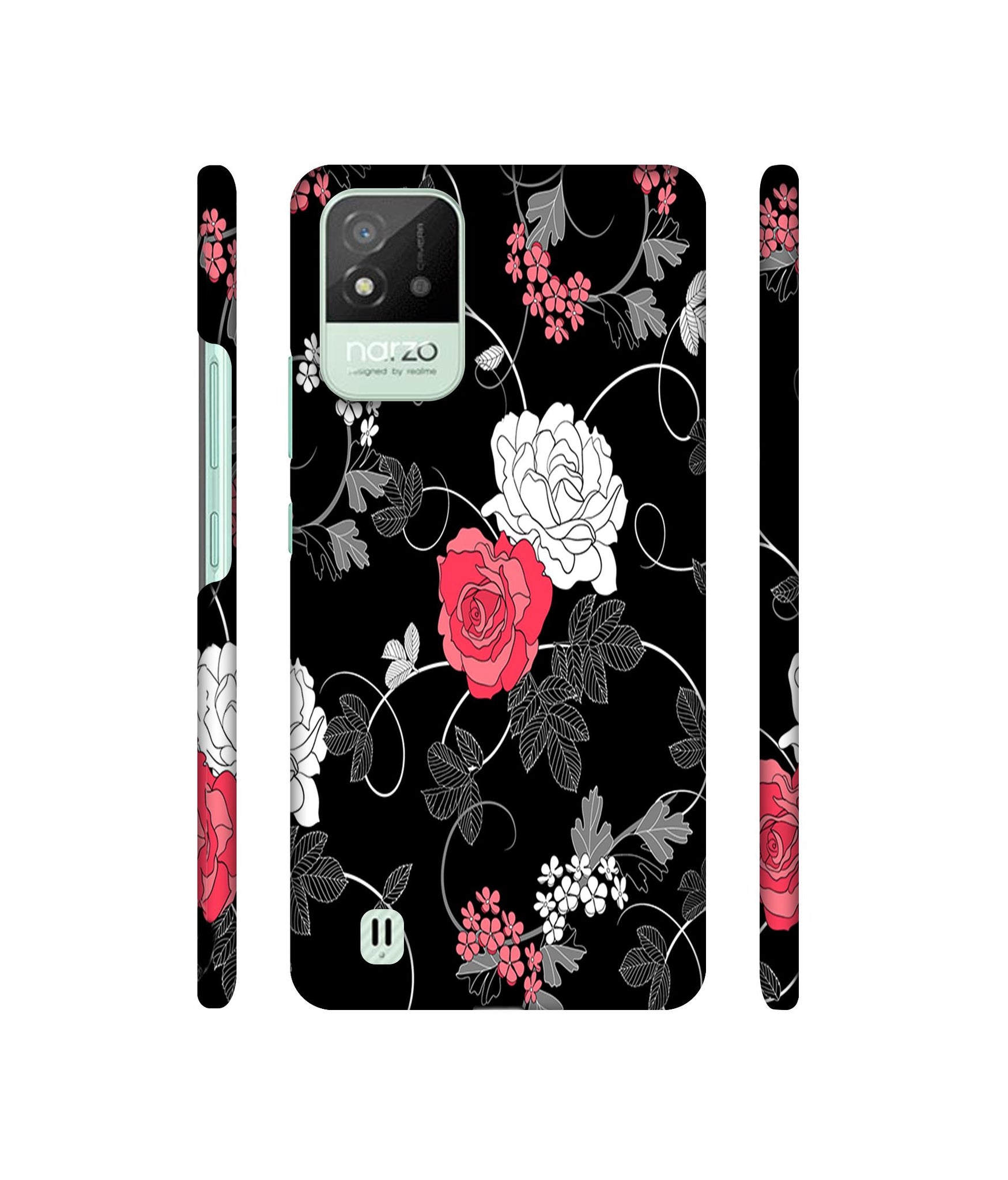 Roses Designer Hard Back Cover for Realme Narzo 50i