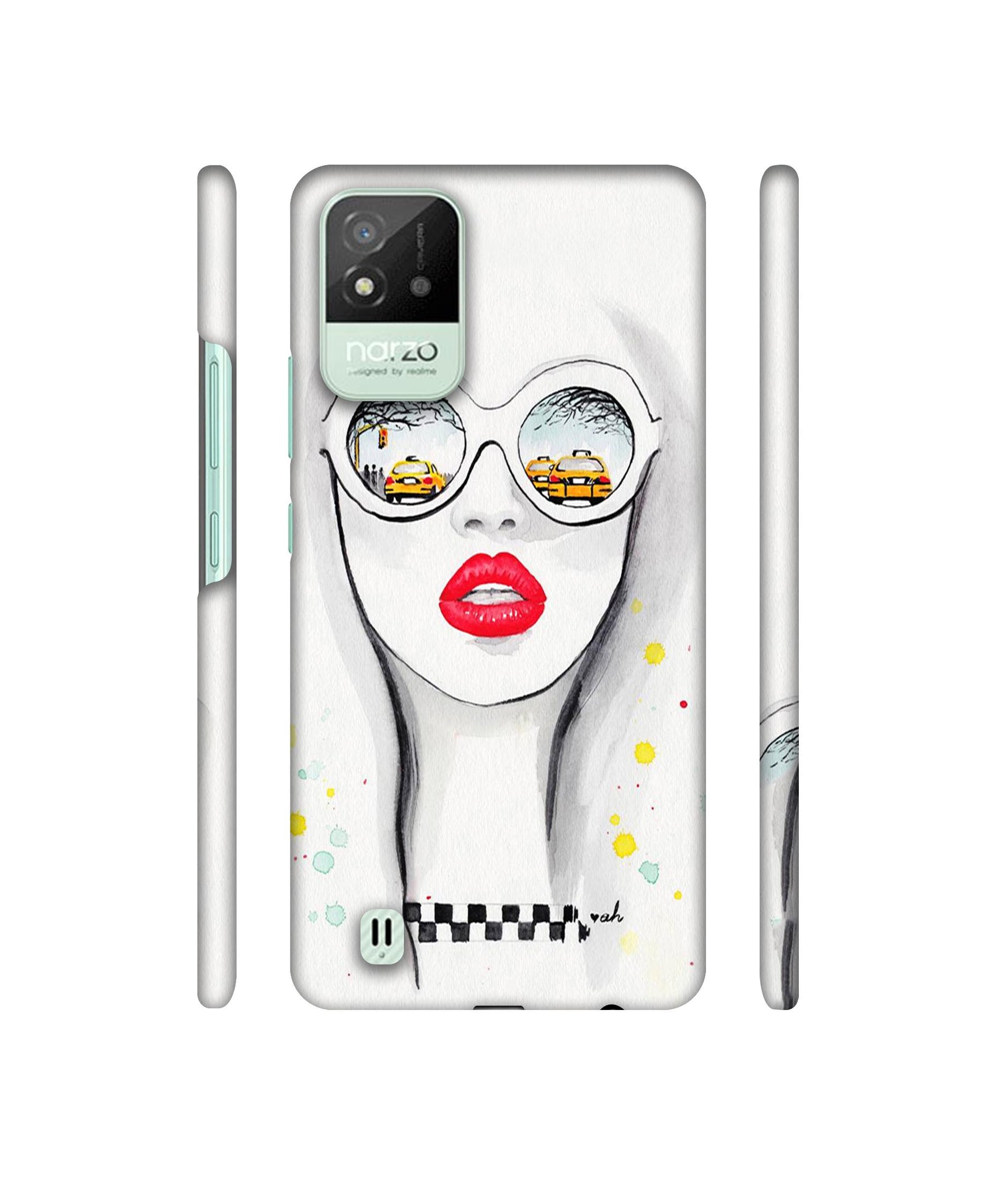 Girl Designer Hard Back Cover for Realme Narzo 50i