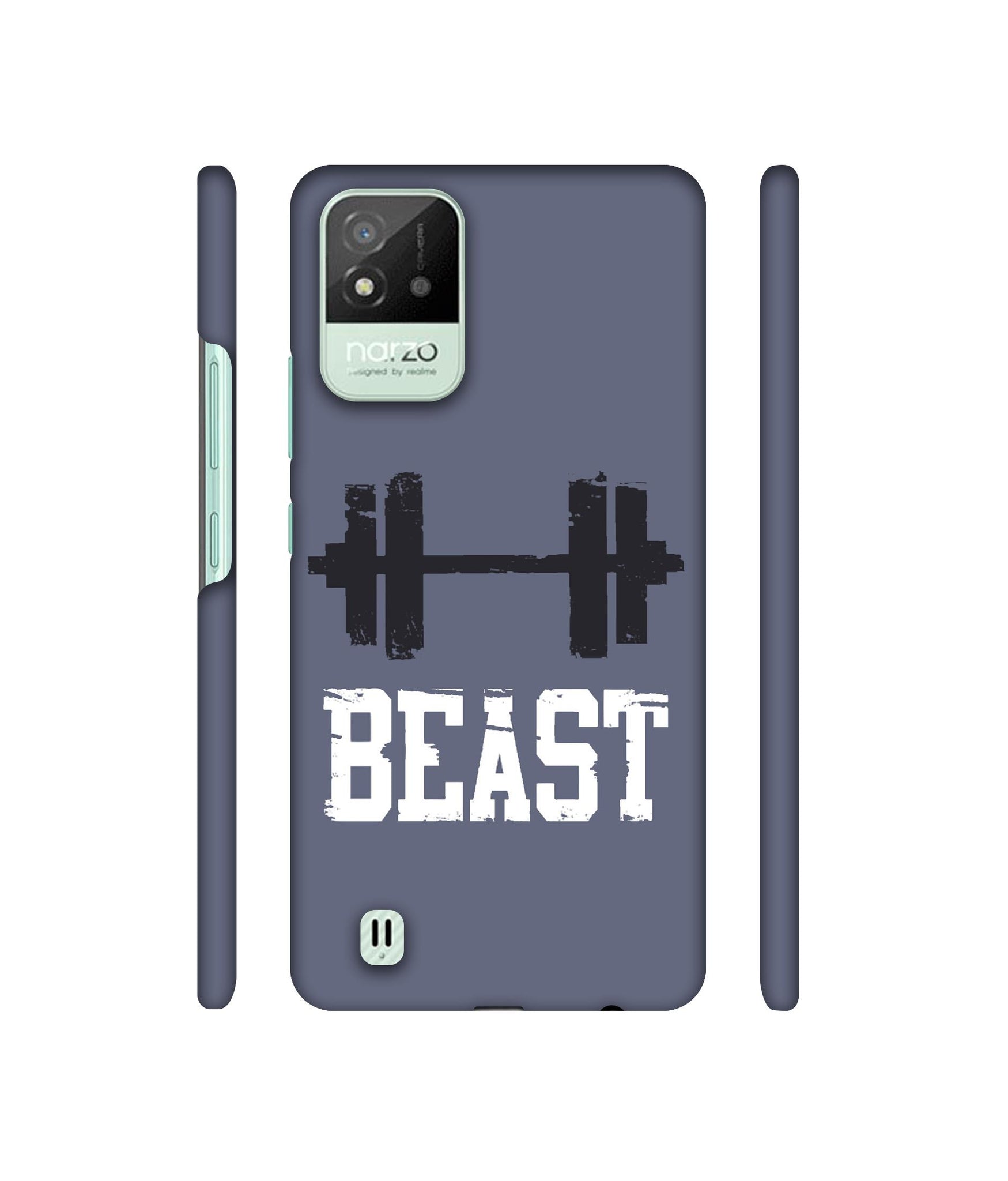 Beast Gym Designer Hard Back Cover for Realme Narzo 50i