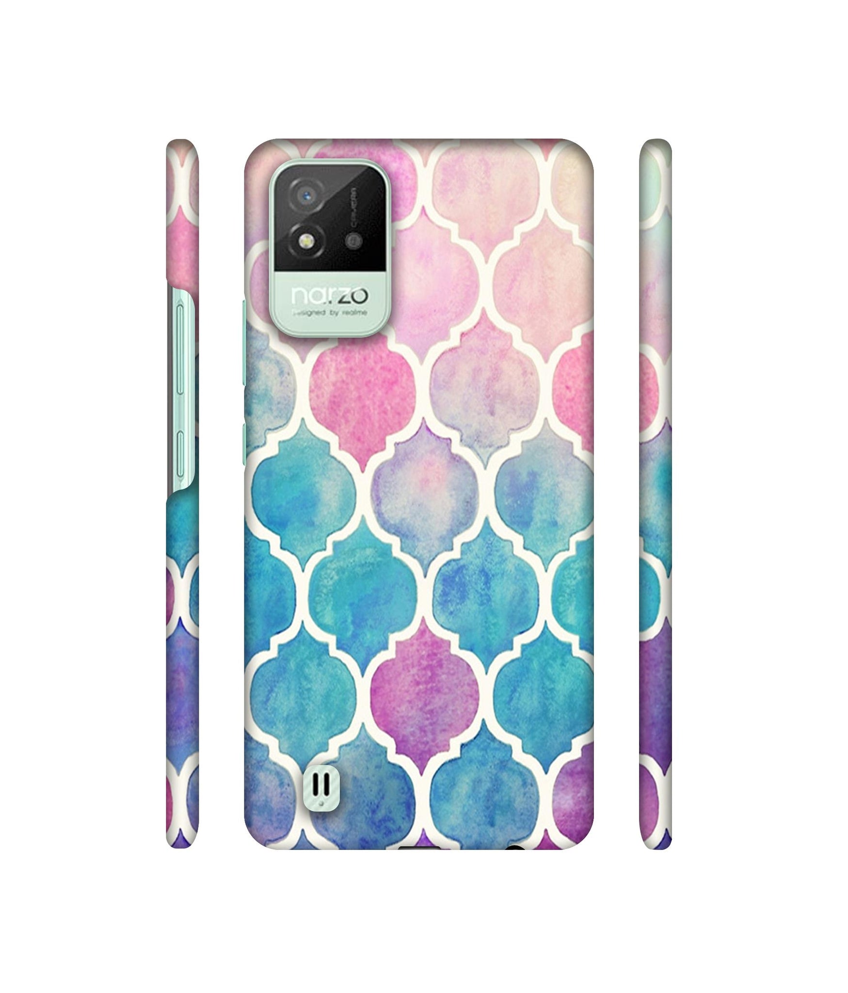 Patterns Art Designer Hard Back Cover for Realme Narzo 50i