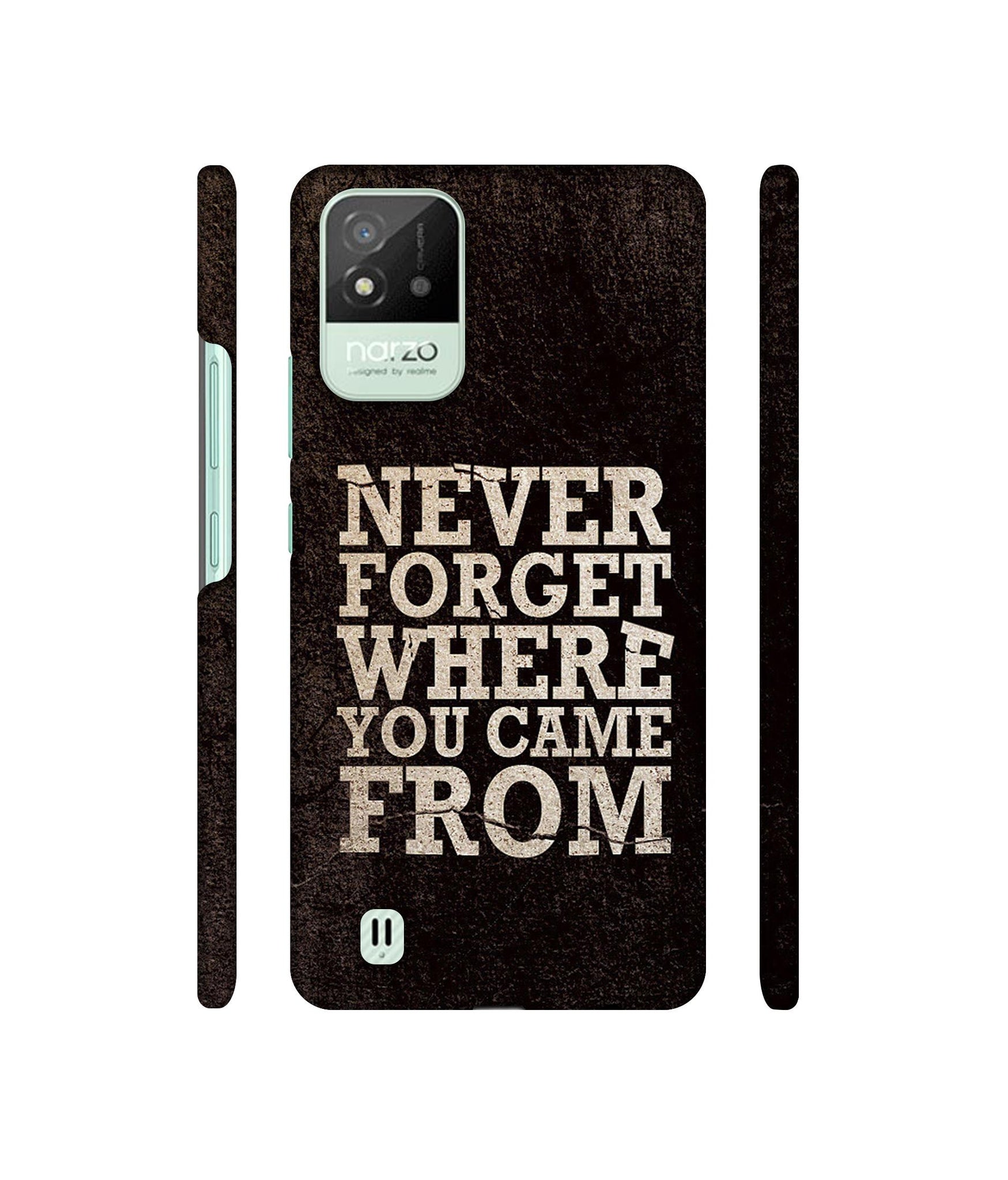 Thought Designer Hard Back Cover for Realme Narzo 50i