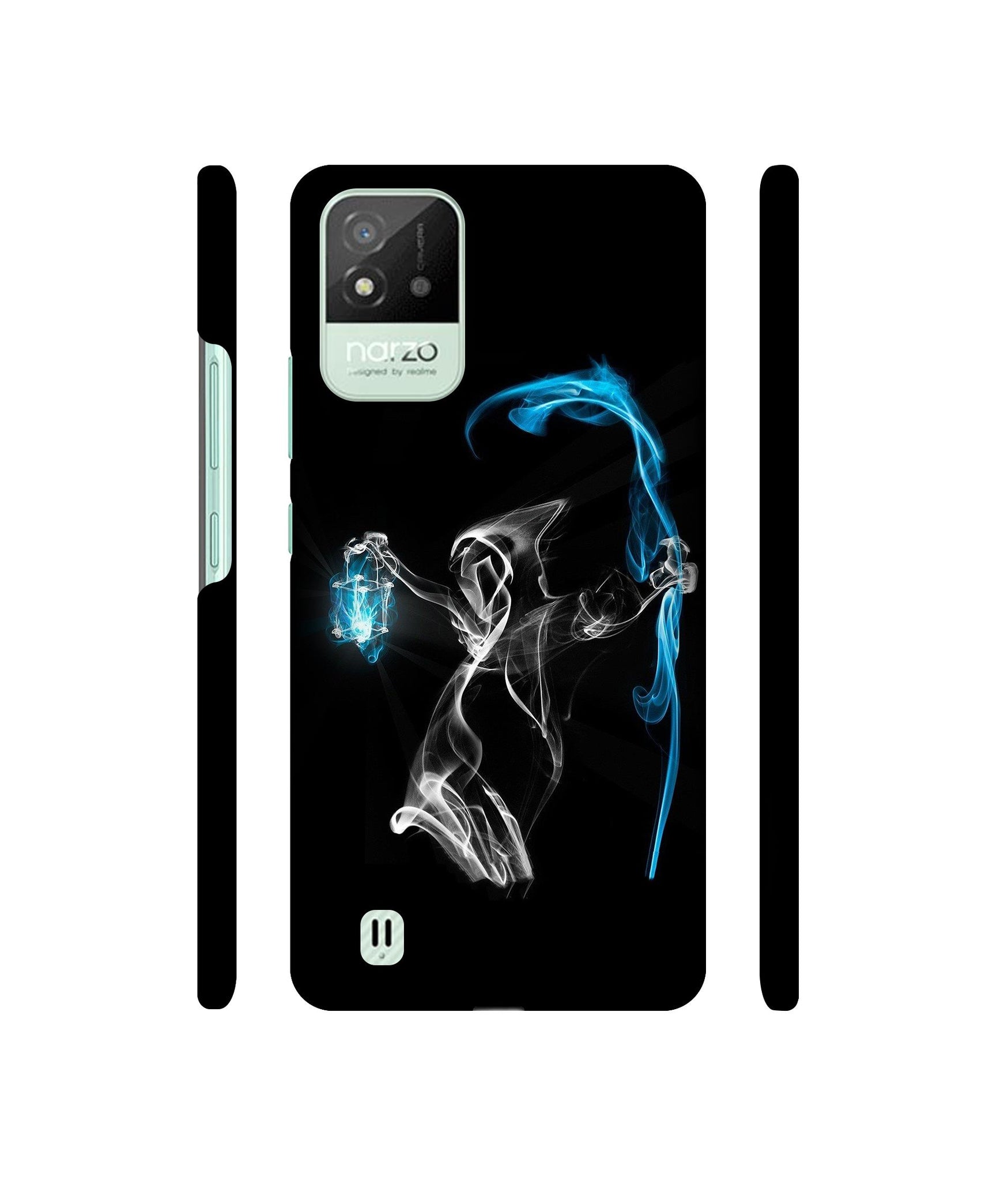 3D Skull Designer Hard Back Cover for Realme Narzo 50i