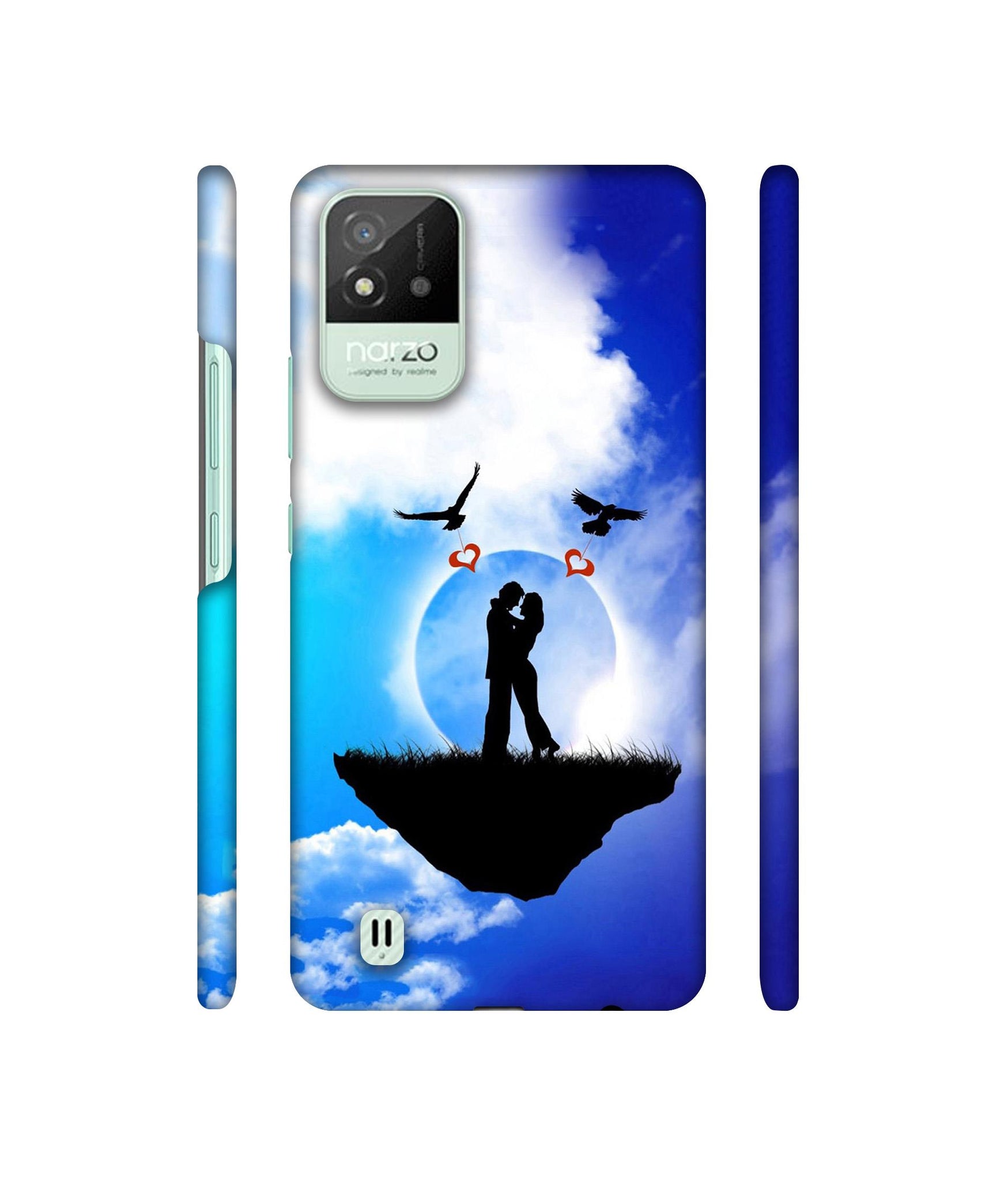 Flying Love Designer Hard Back Cover for Realme Narzo 50i