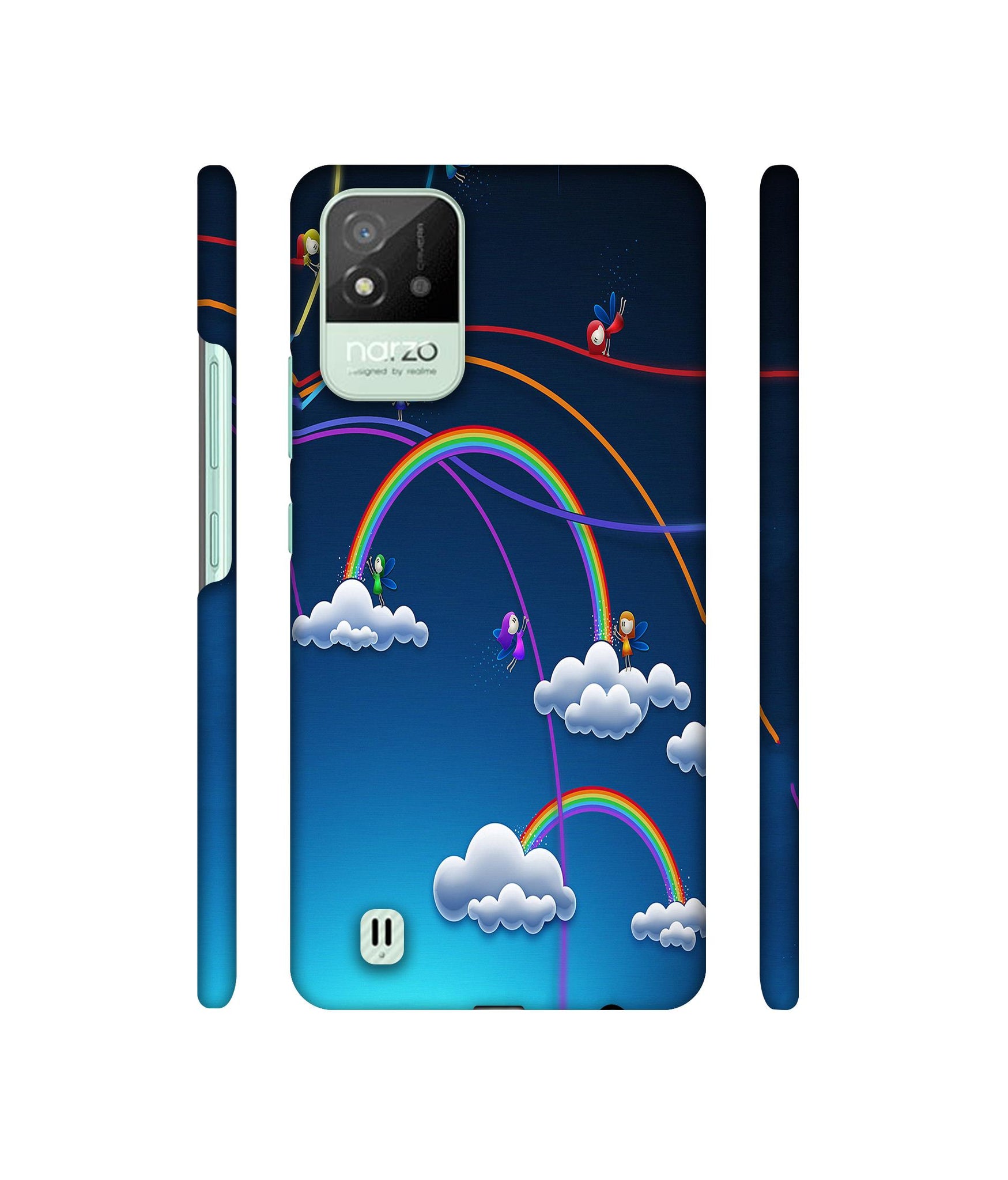 Rainbow Designer Hard Back Cover for Realme Narzo 50i