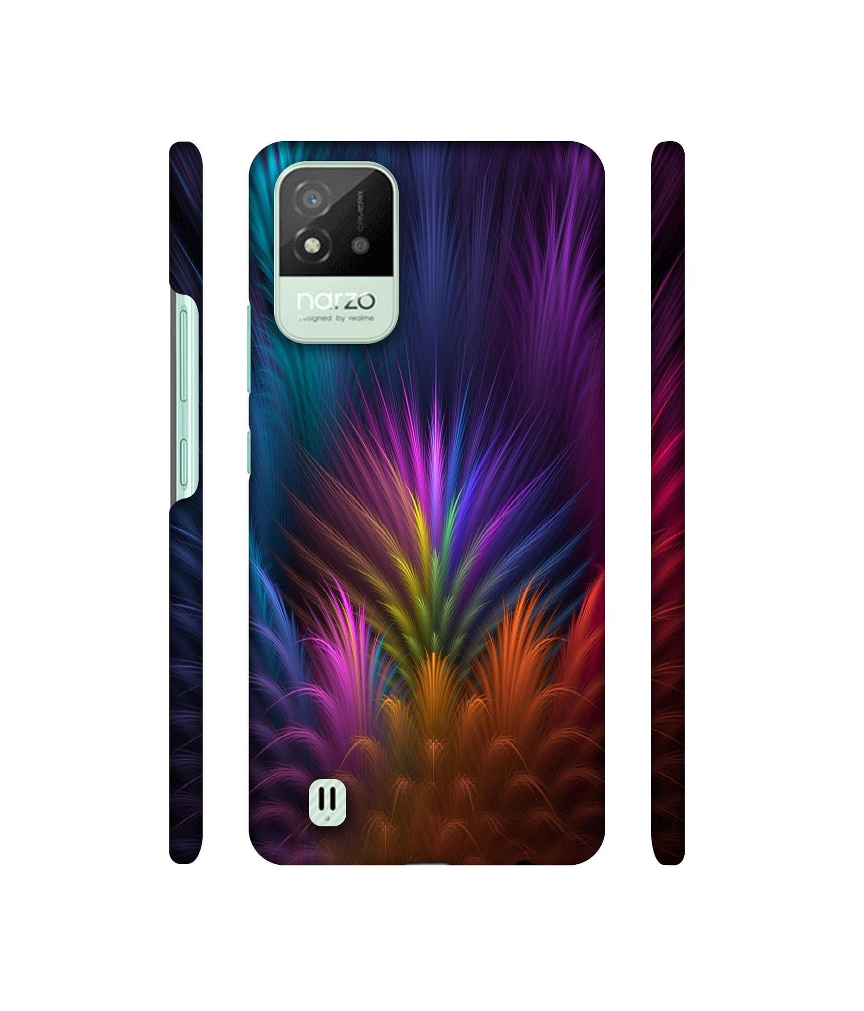 Multicoloured Designer Hard Back Cover for Realme Narzo 50i