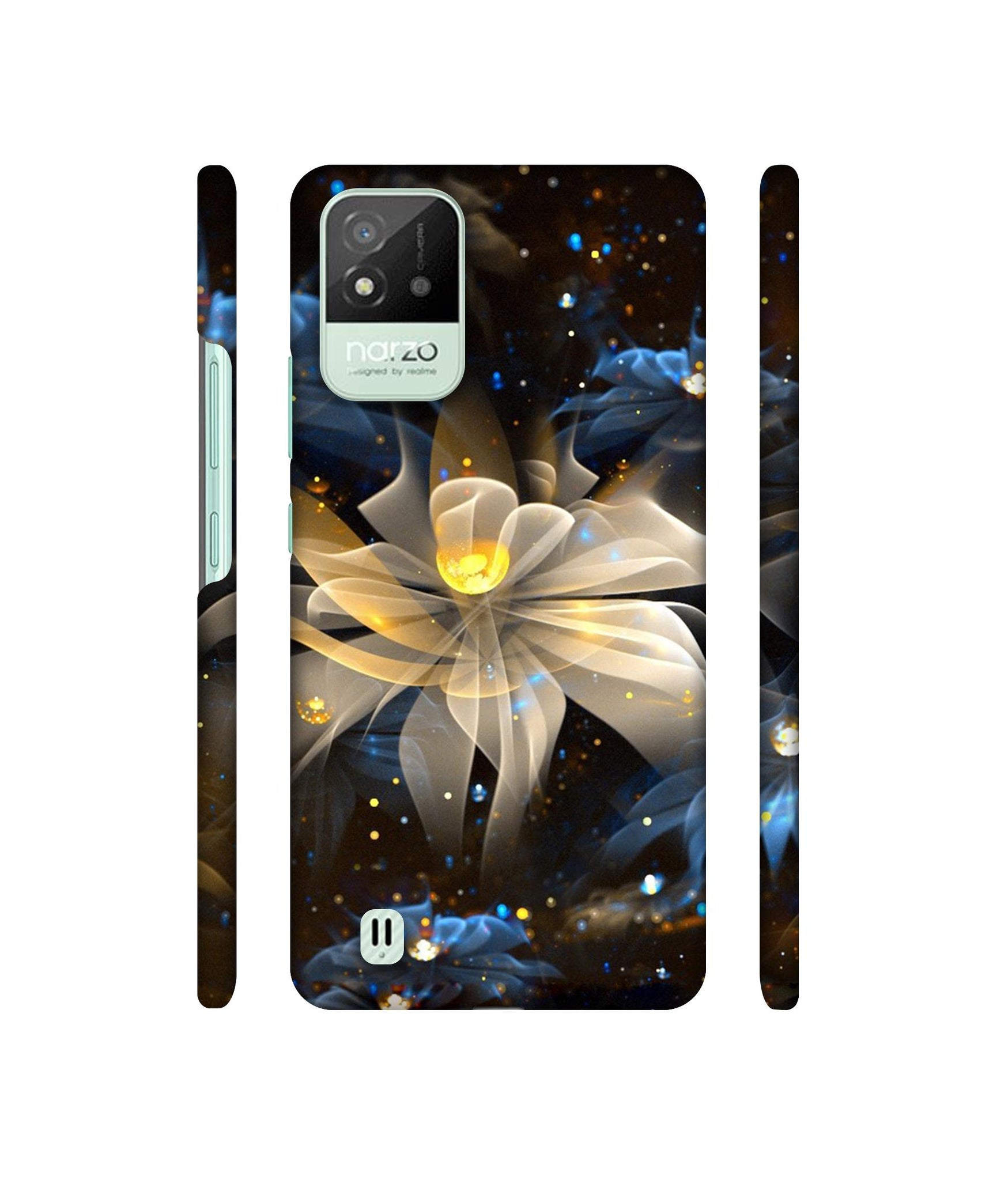 Art Flower Designer Hard Back Cover for Realme Narzo 50i