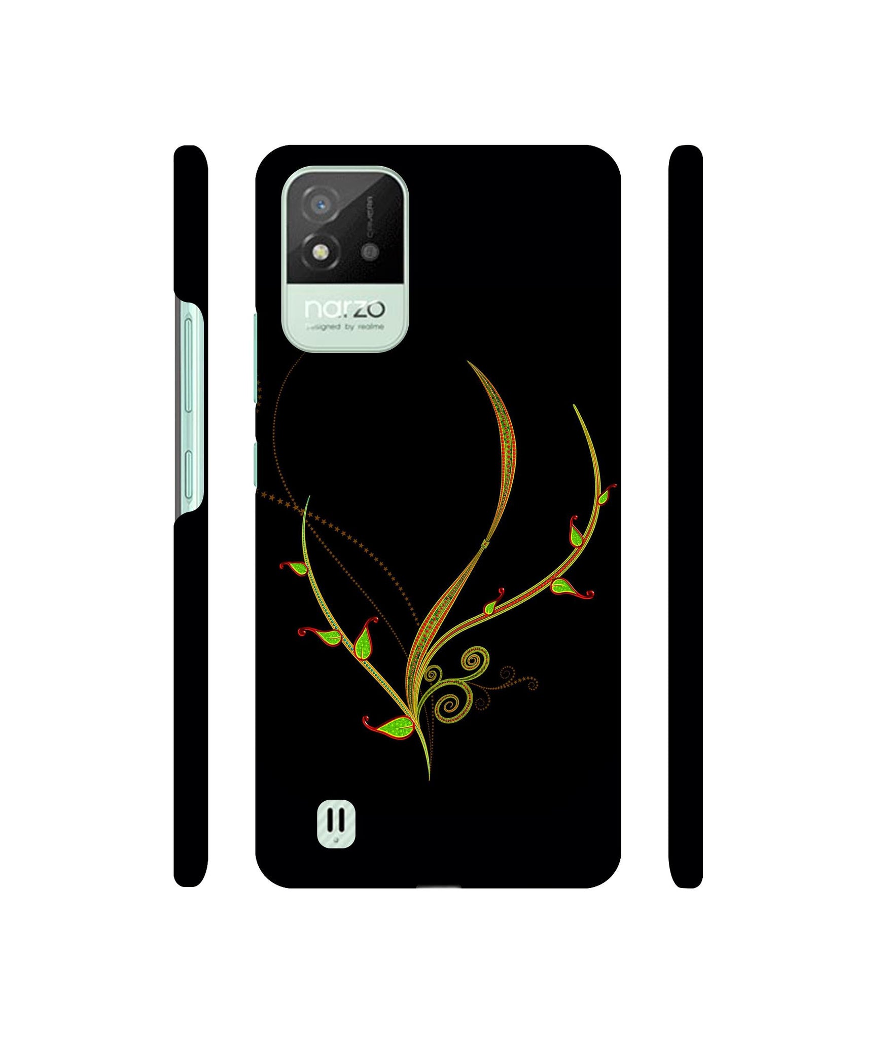 Yellow Pattern Designer Hard Back Cover for Realme Narzo 50i