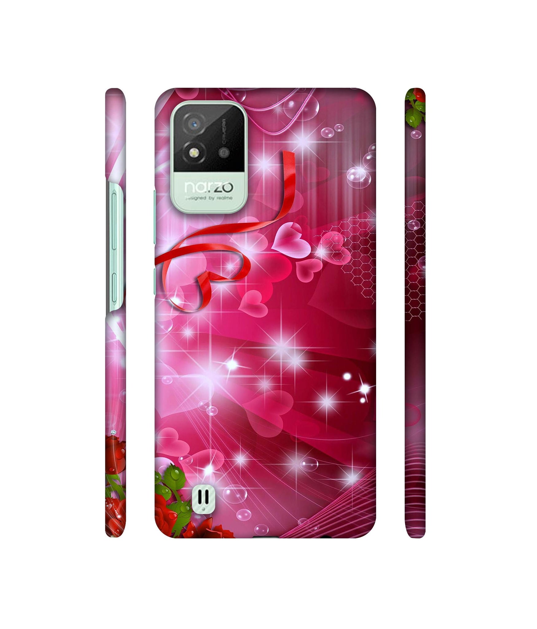 Love Designer Hard Back Cover for Realme Narzo 50i