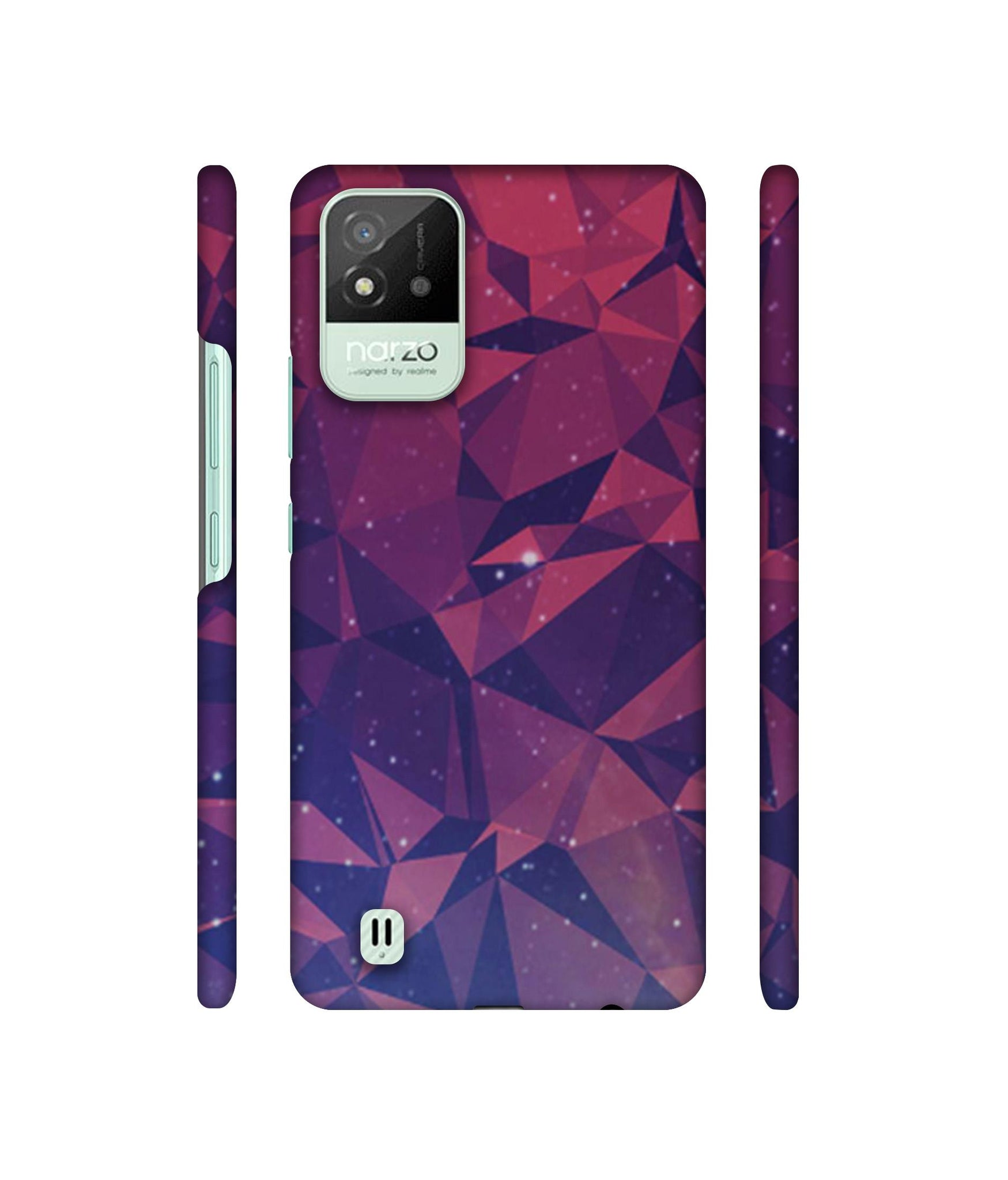 Bad Color Shape Designer Hard Back Cover for Realme Narzo 50i