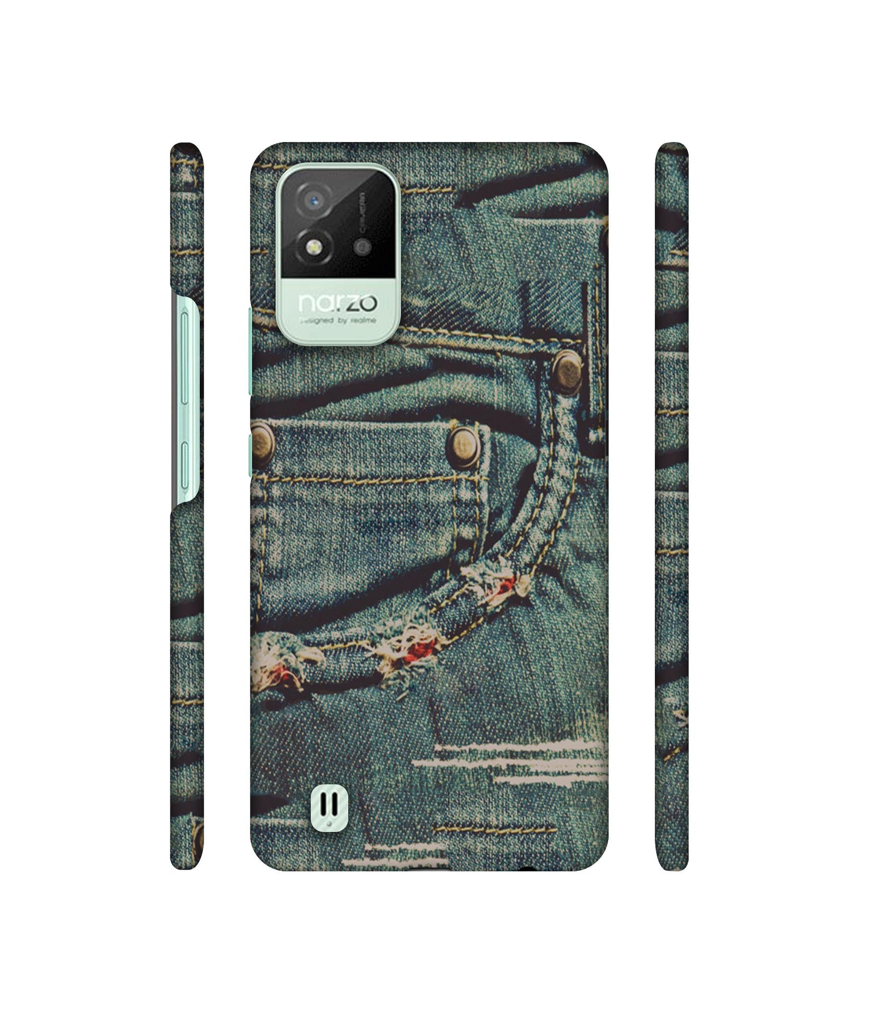 Jeans Designer Hard Back Cover for Realme Narzo 50i