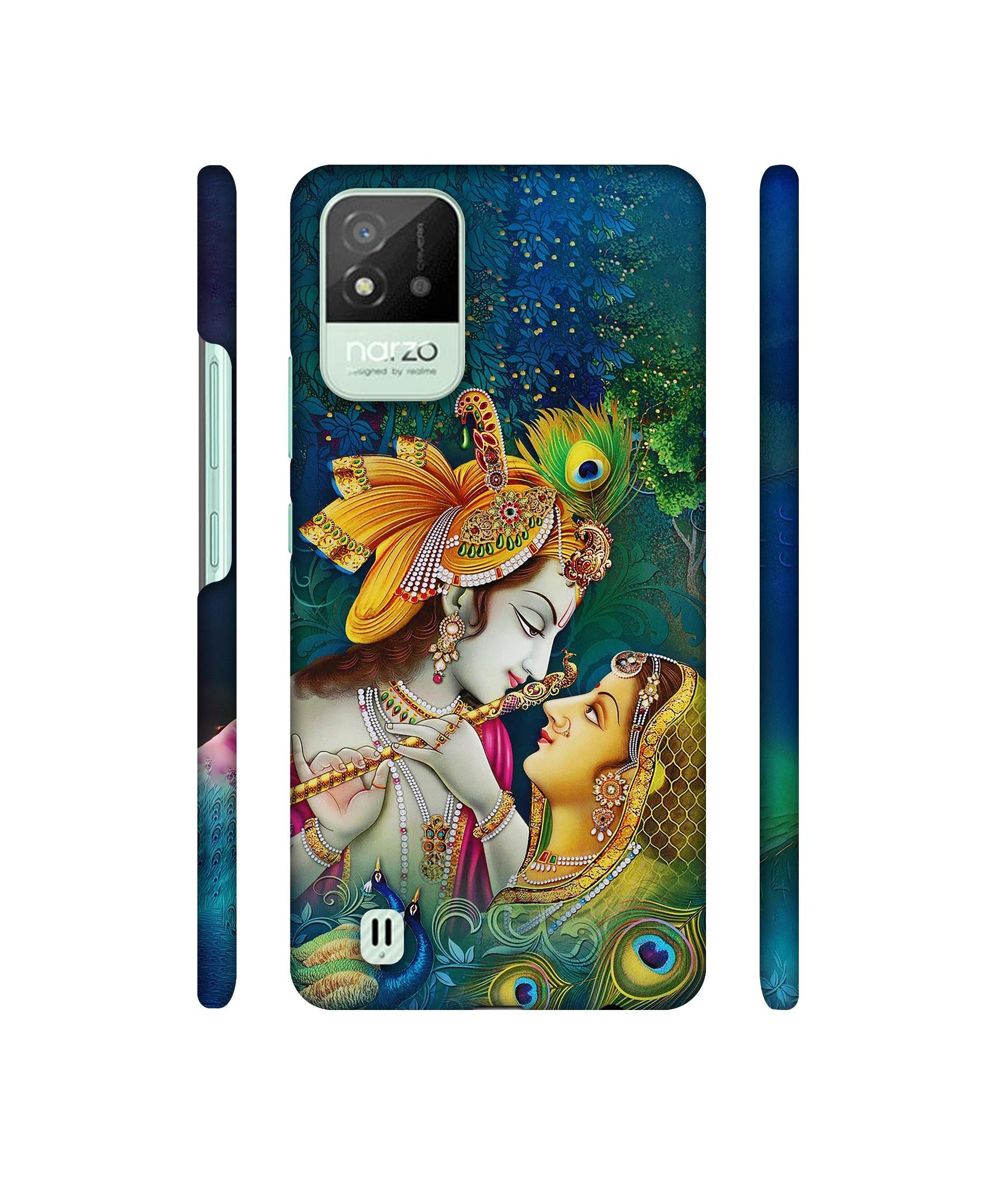 Radha Kishan Love Designer Hard Back Cover for Realme Narzo 50i