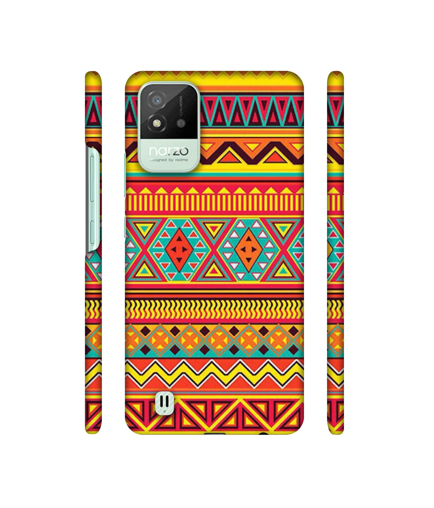 Artistic Rangoli Designer Hard Back Cover for Realme Narzo 50i