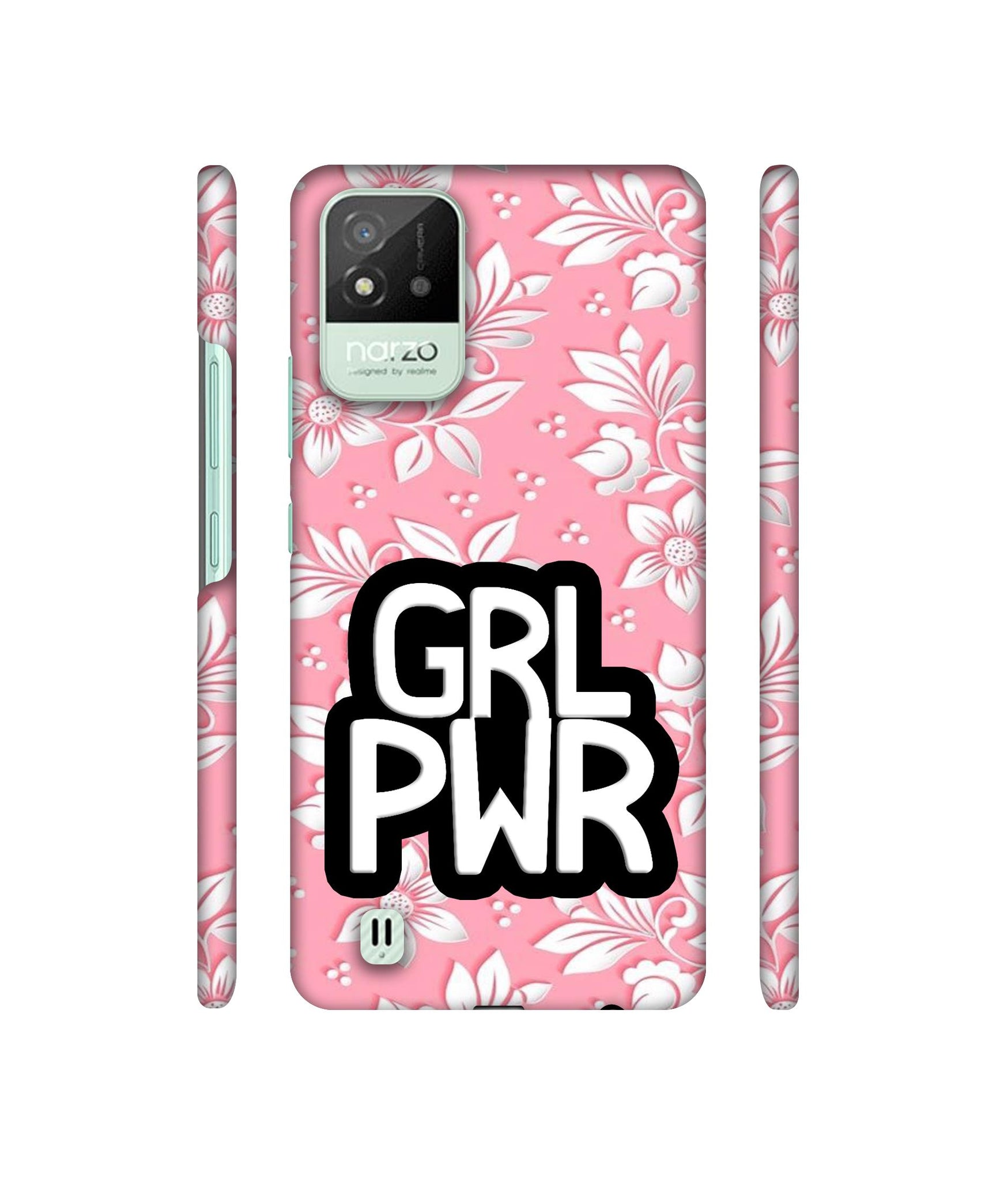 Girl Power Art Designer Hard Back Cover for Realme Narzo 50i