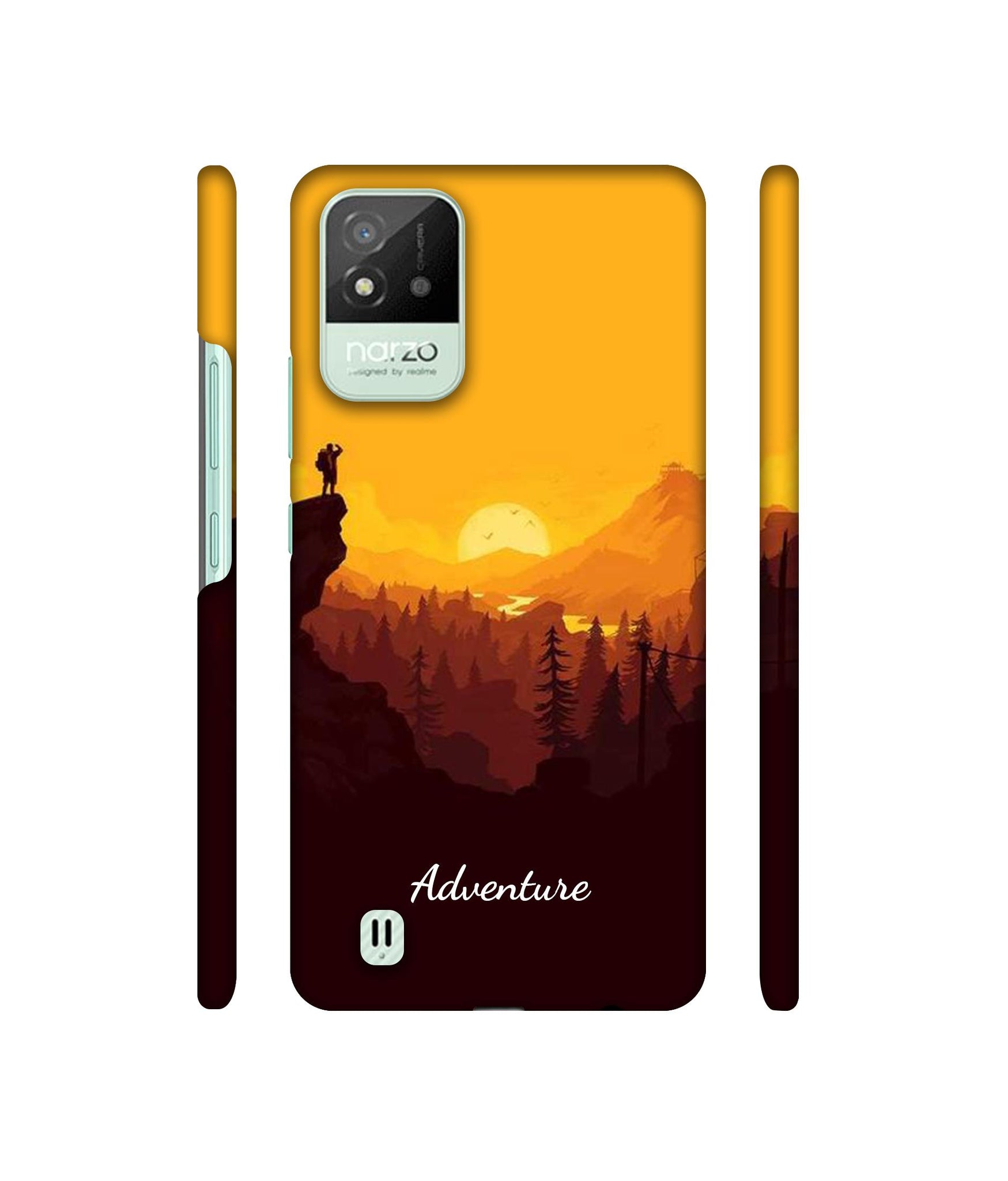 Adventure With Vactor Designer Hard Back Cover for Realme Narzo 50i