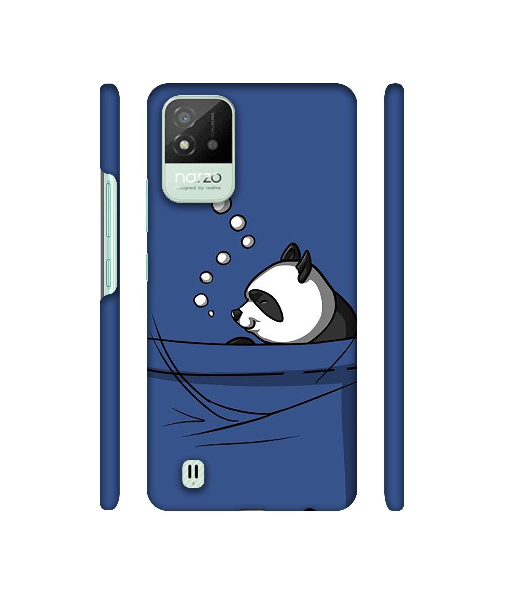 Lasy Panda Designer Hard Back Cover for Realme Narzo 50i