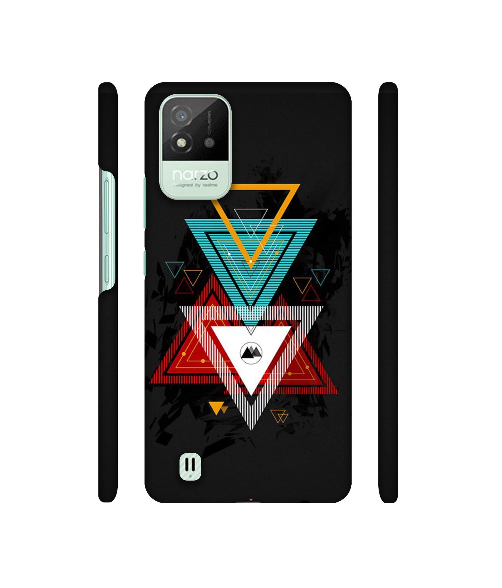 Illustrator Triangle Designer Hard Back Cover for Realme Narzo 50i