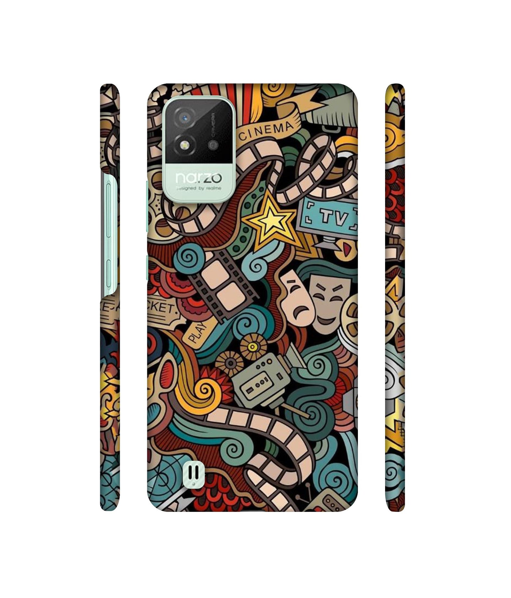 Movies Designer Hard Back Cover for Realme Narzo 50i