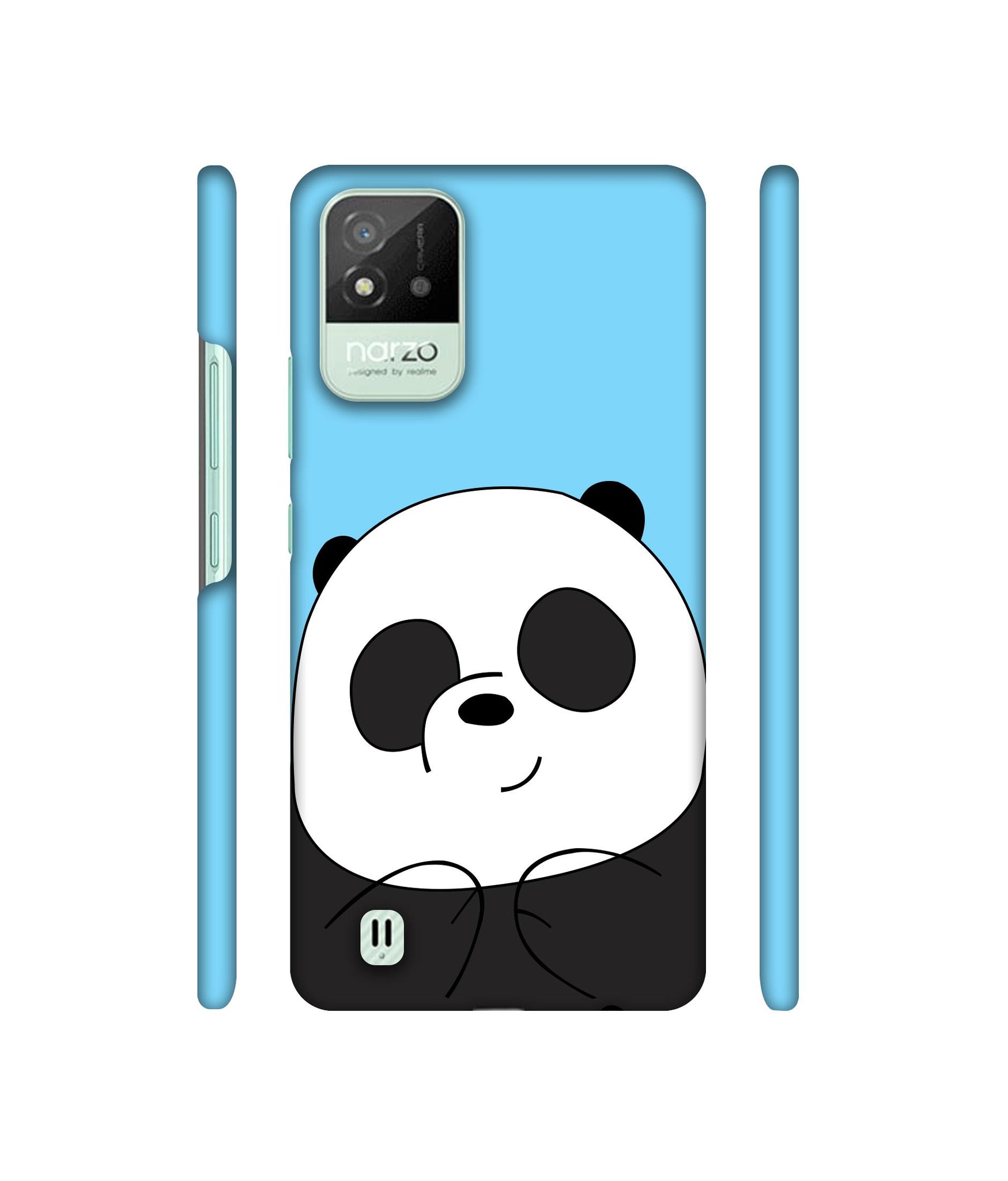 Cute Panda Designer Hard Back Cover for Realme Narzo 50i