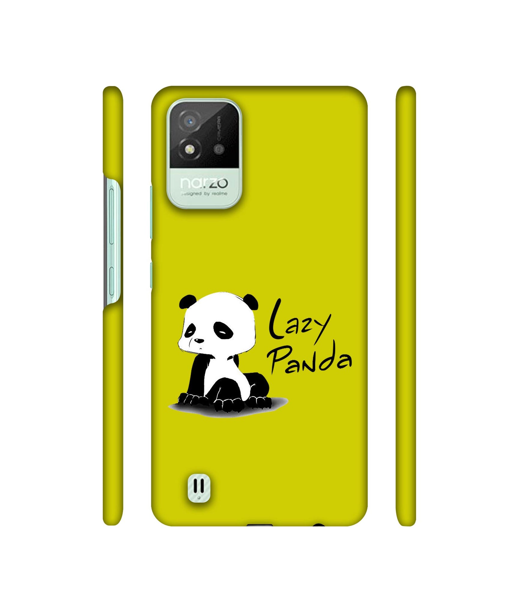 Lazy Panda Designer Hard Back Cover for Realme Narzo 50i