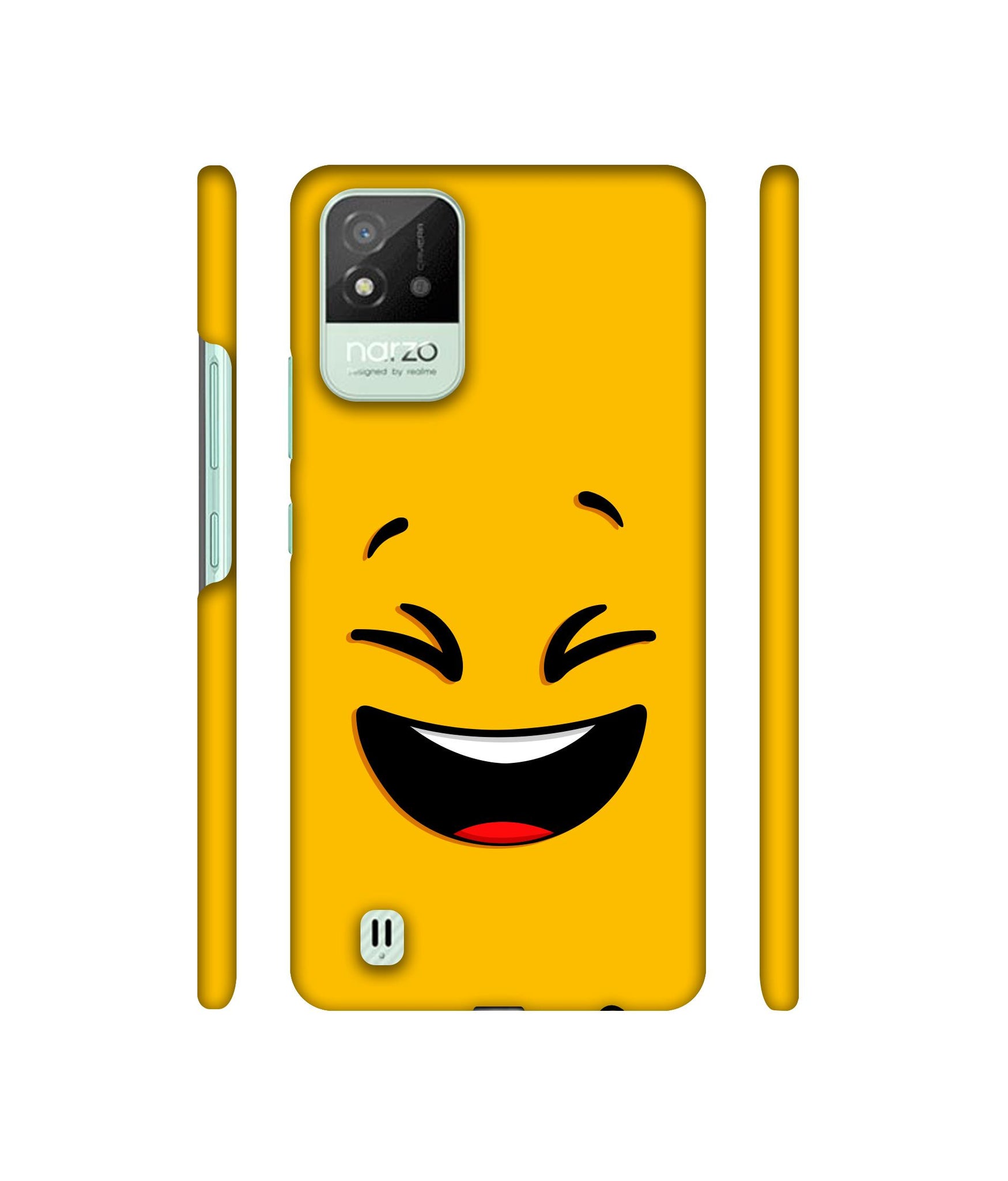 Smile Face Designer Hard Back Cover for Realme Narzo 50i