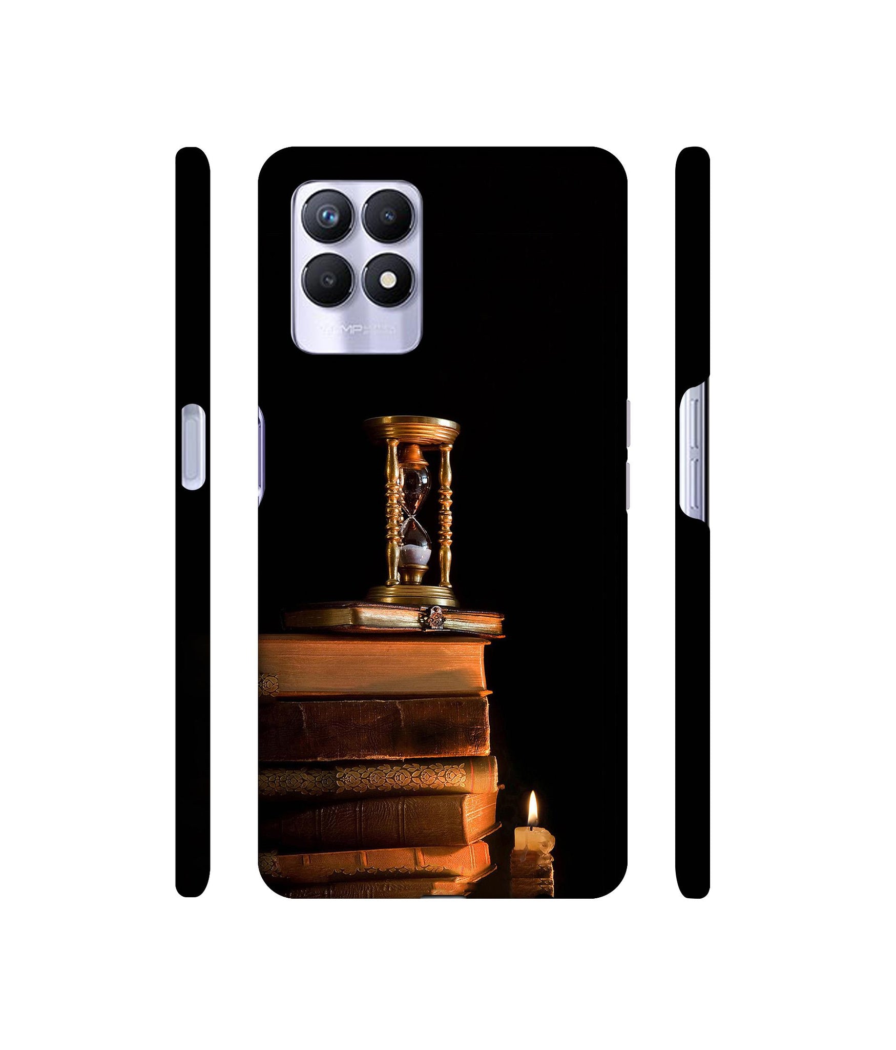 Magic Candles Books Designer Hard Back Cover for Realme 8i