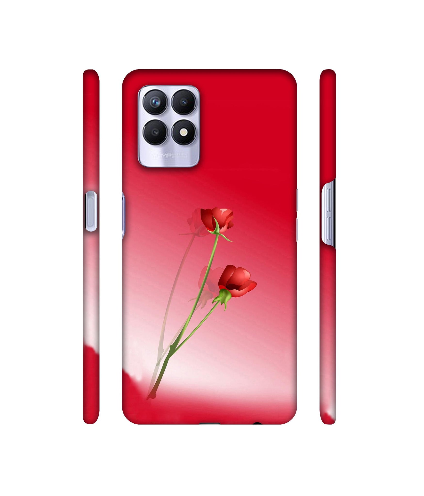 Red Roses Designer Hard Back Cover for Realme 8i