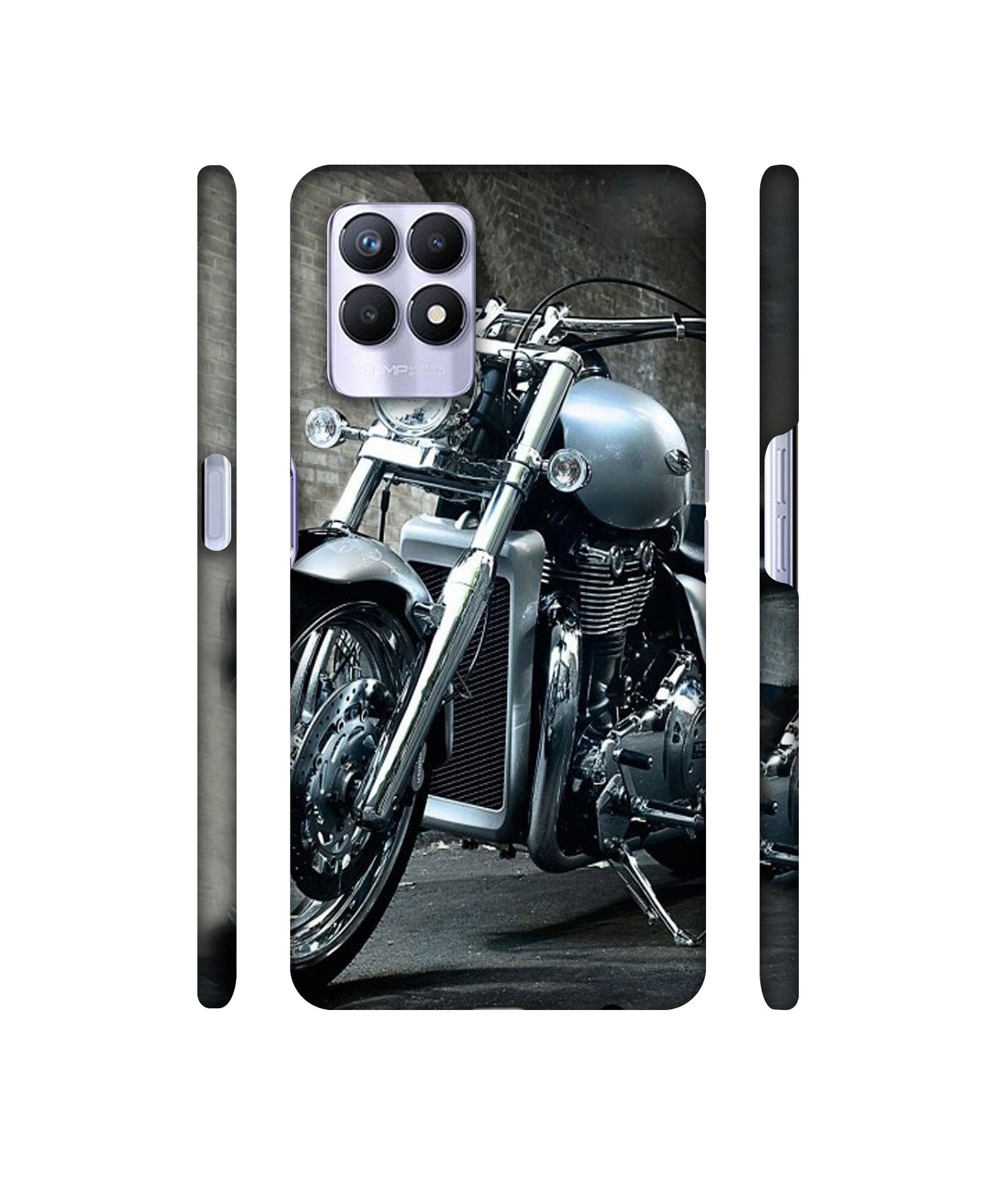 Motorcycle Designer Hard Back Cover for Realme 8i