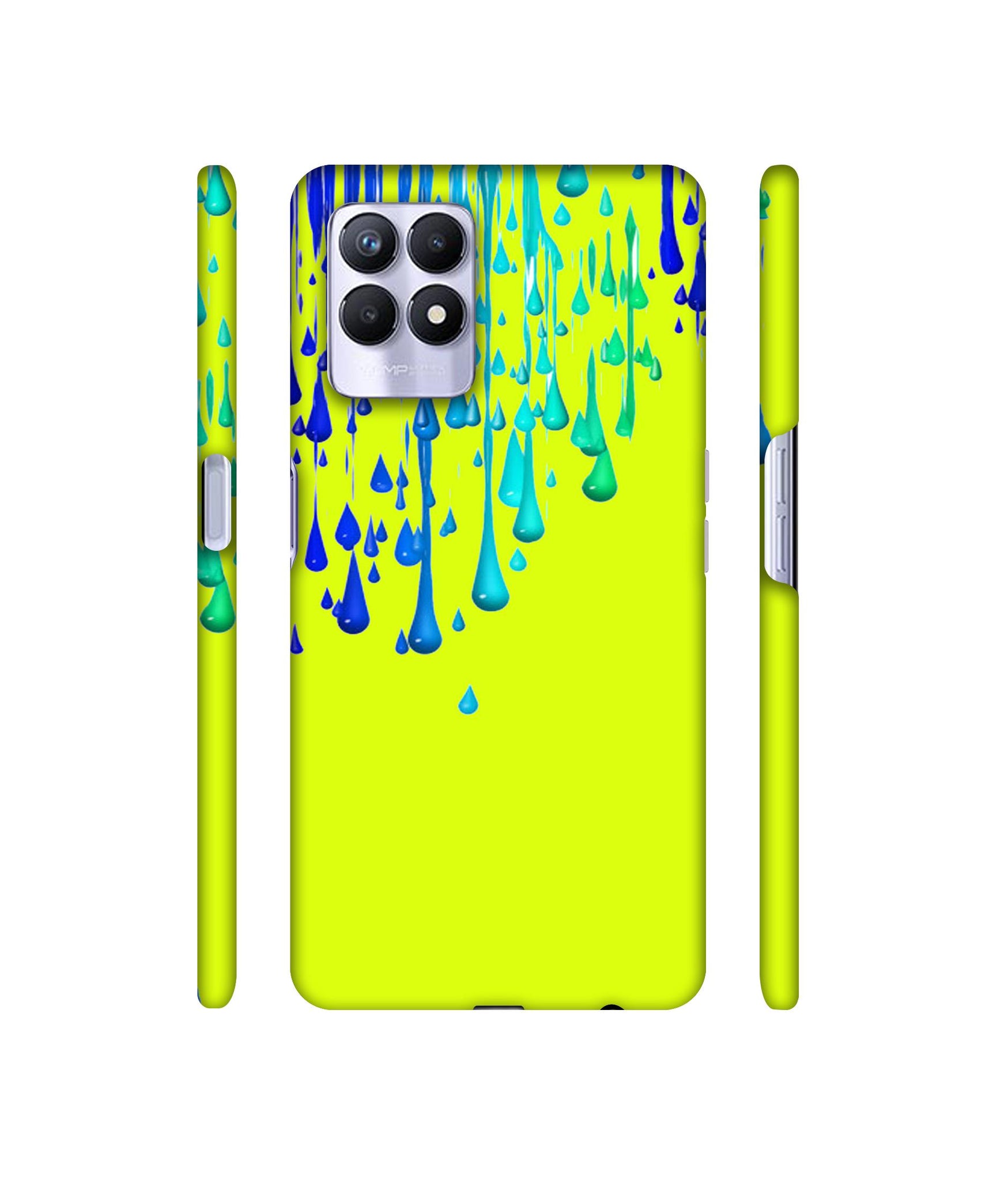 Neon Paint Designer Hard Back Cover for Realme 8i