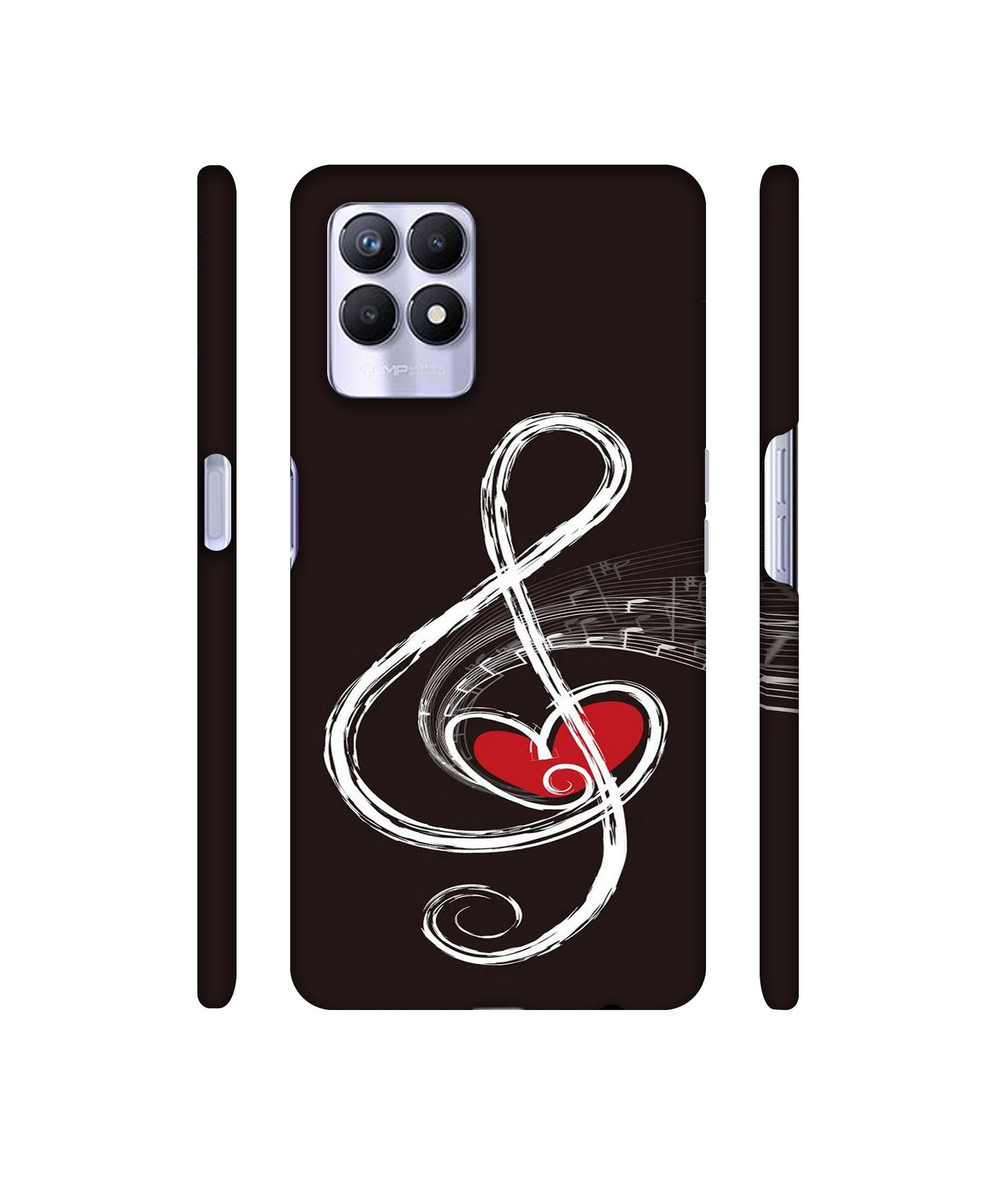 Love Note Music Designer Hard Back Cover for Realme 8i