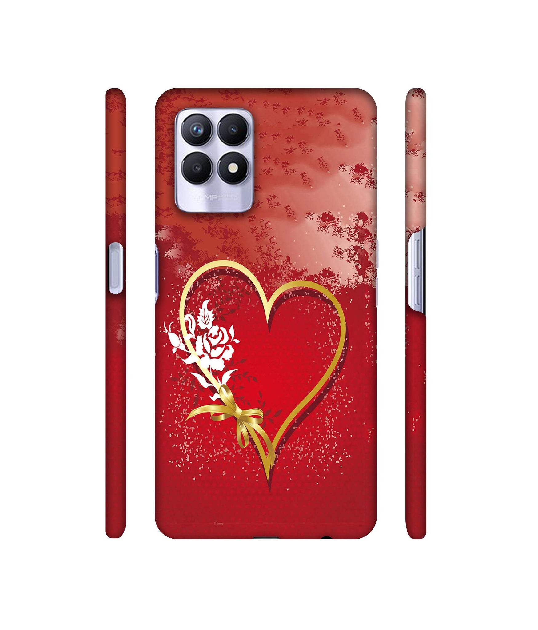 Love Rose Designer Hard Back Cover for Realme 8i