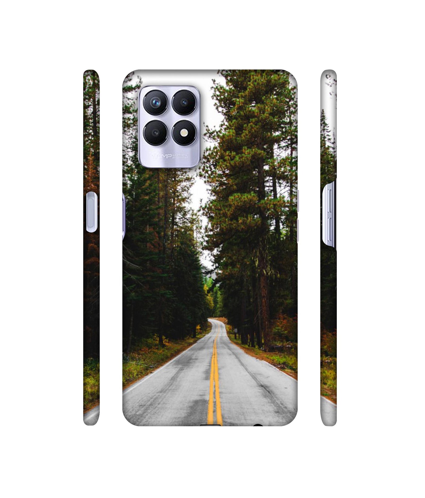 Road Photo Designer Hard Back Cover for Realme 8i