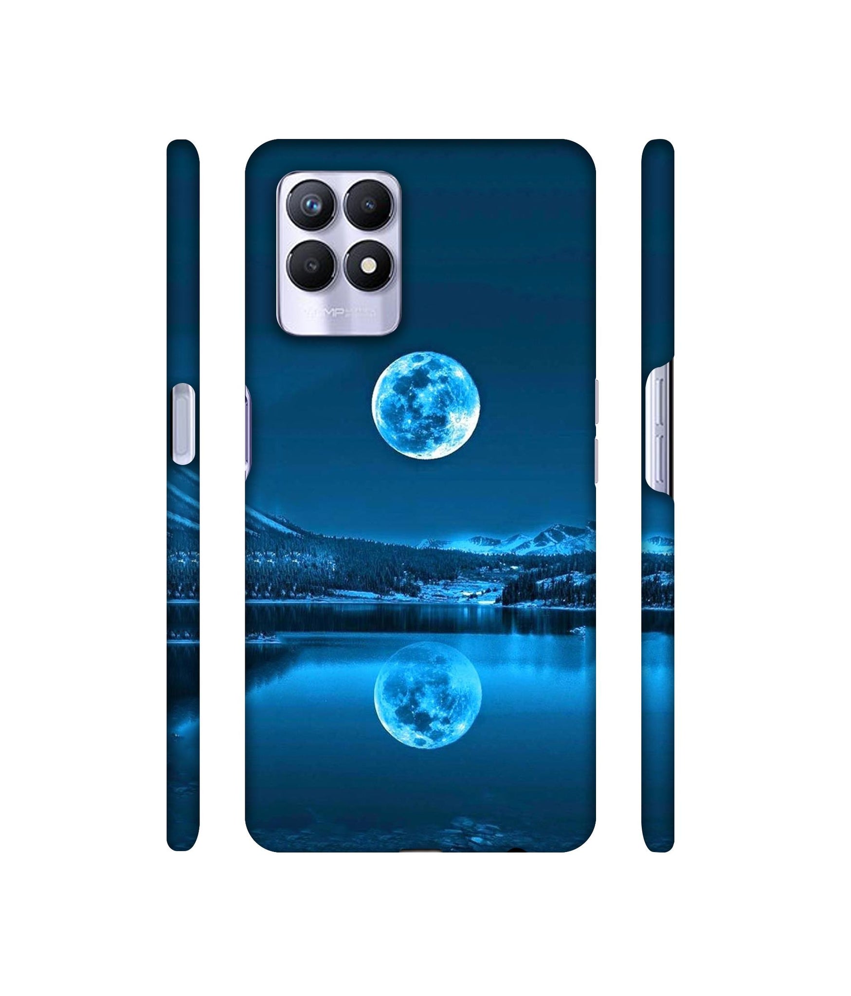 Awesome Moon Designer Hard Back Cover for Realme 8i