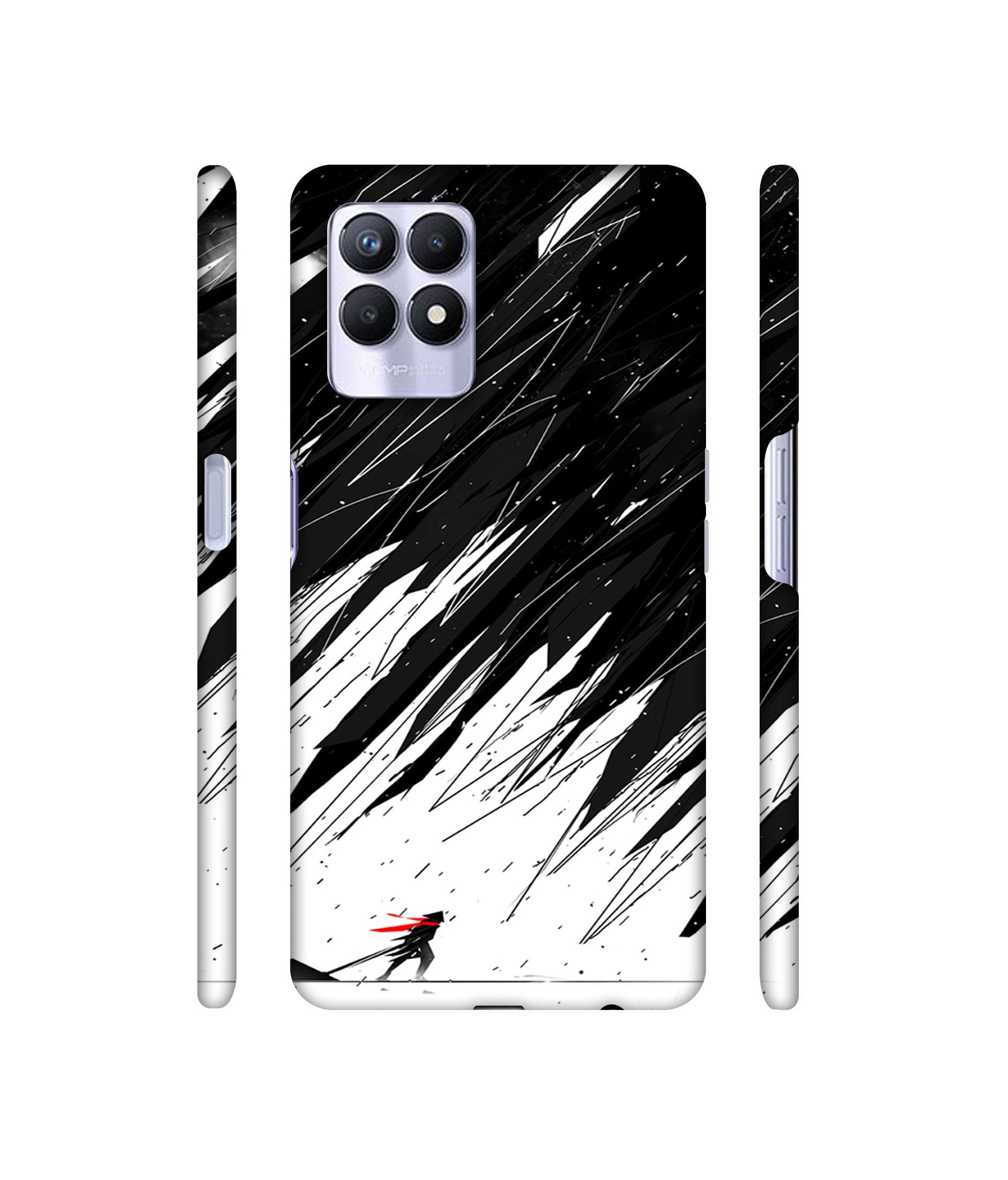 Geometric Strom Designer Hard Back Cover for Realme 8i