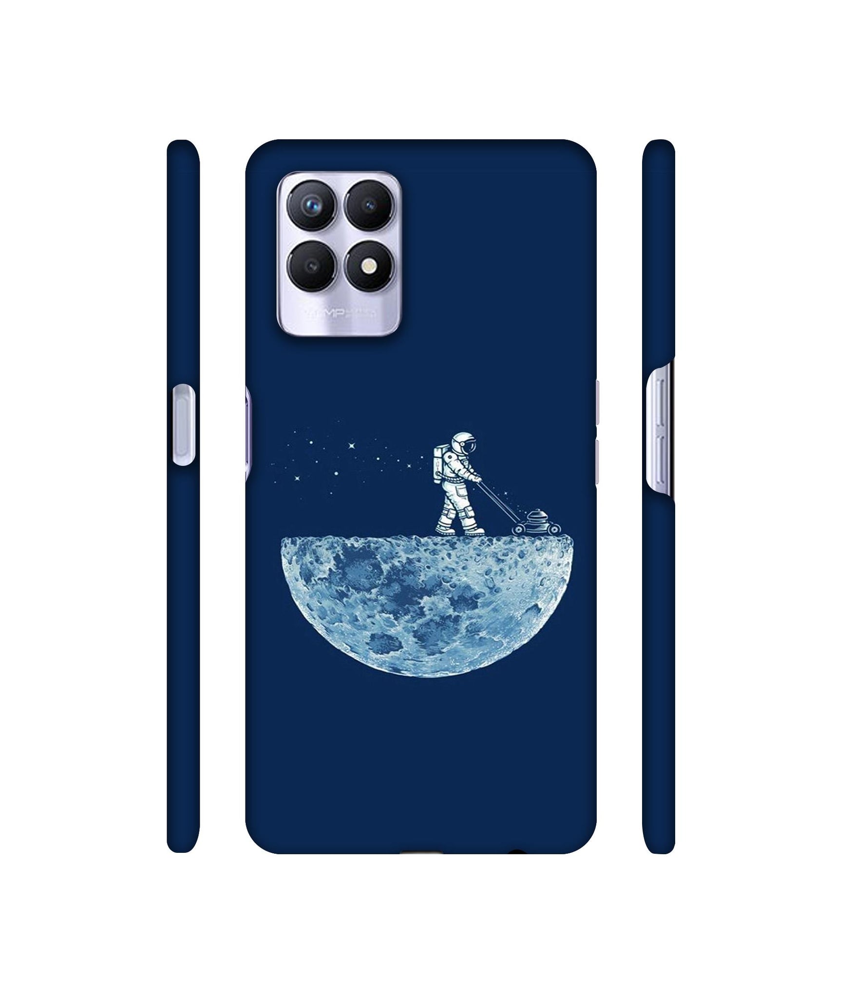 Moon Walk Designer Hard Back Cover for Realme 8i