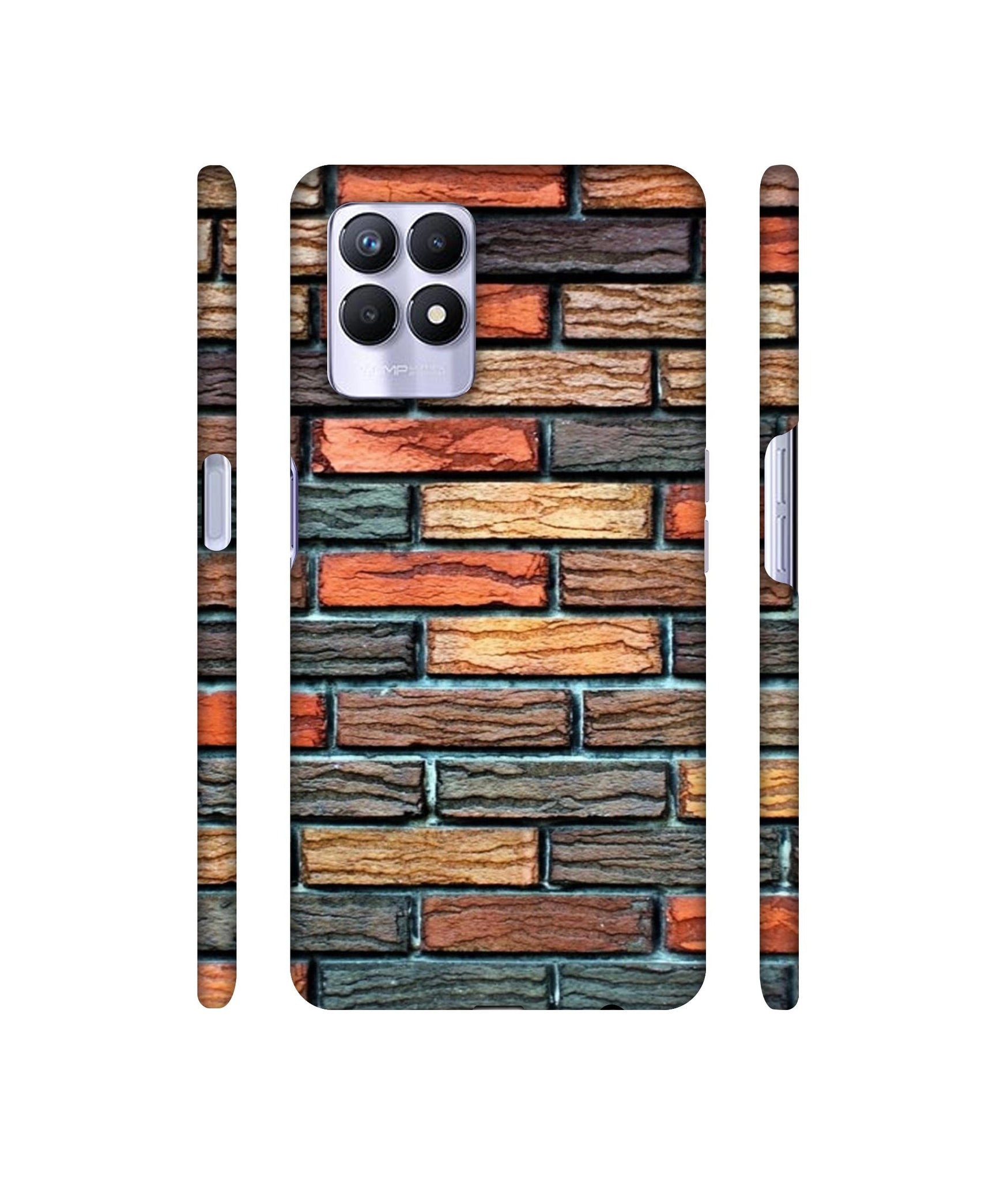 Brick Wall Designer Hard Back Cover for Realme 8i